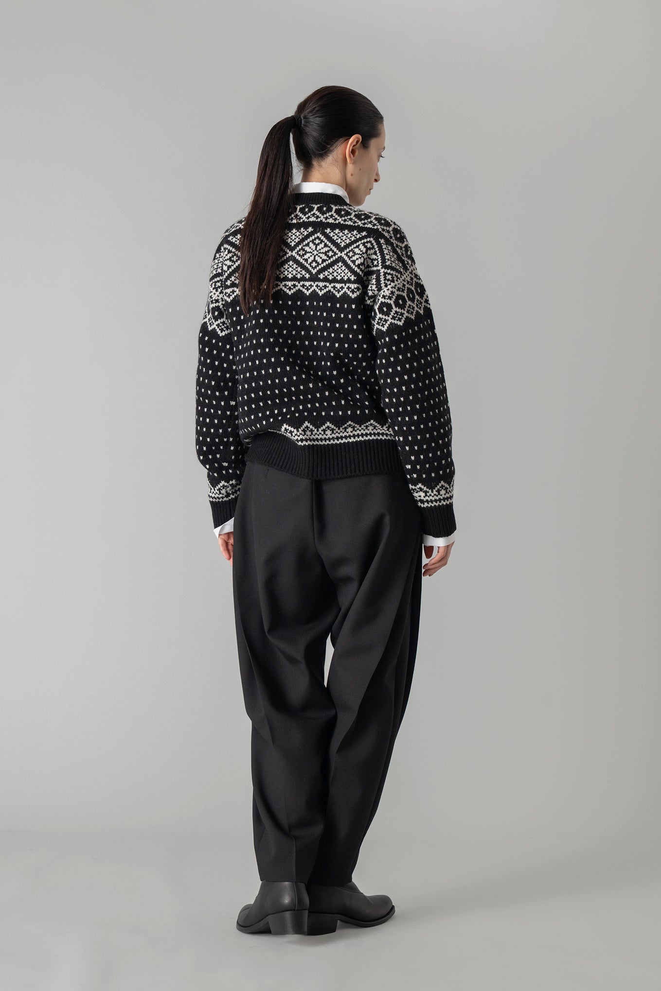 NORDIC WRAP SWEATER