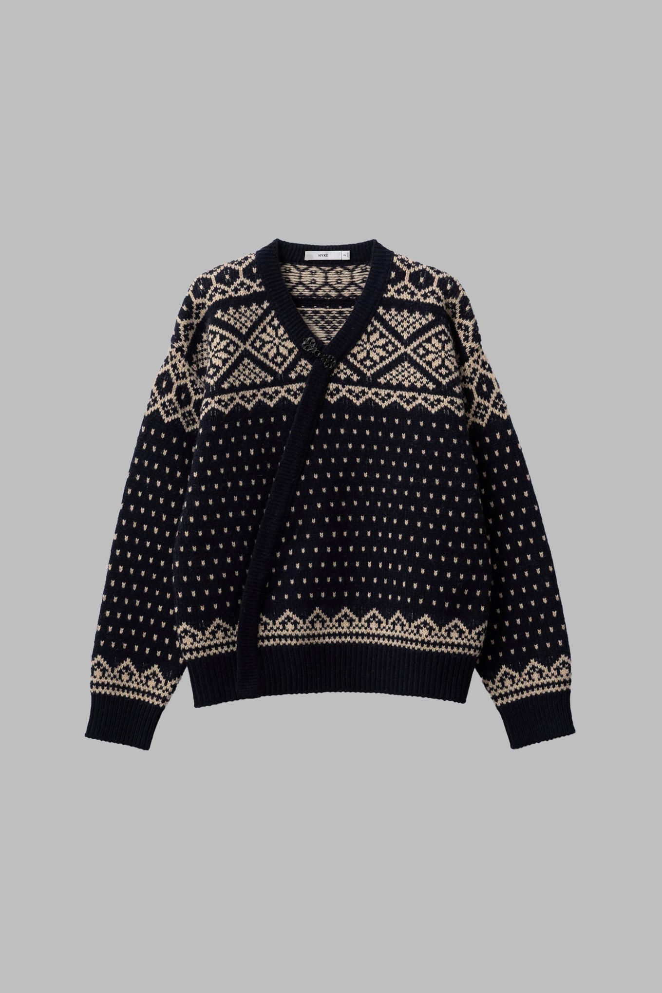 NORDIC WRAP SWEATER