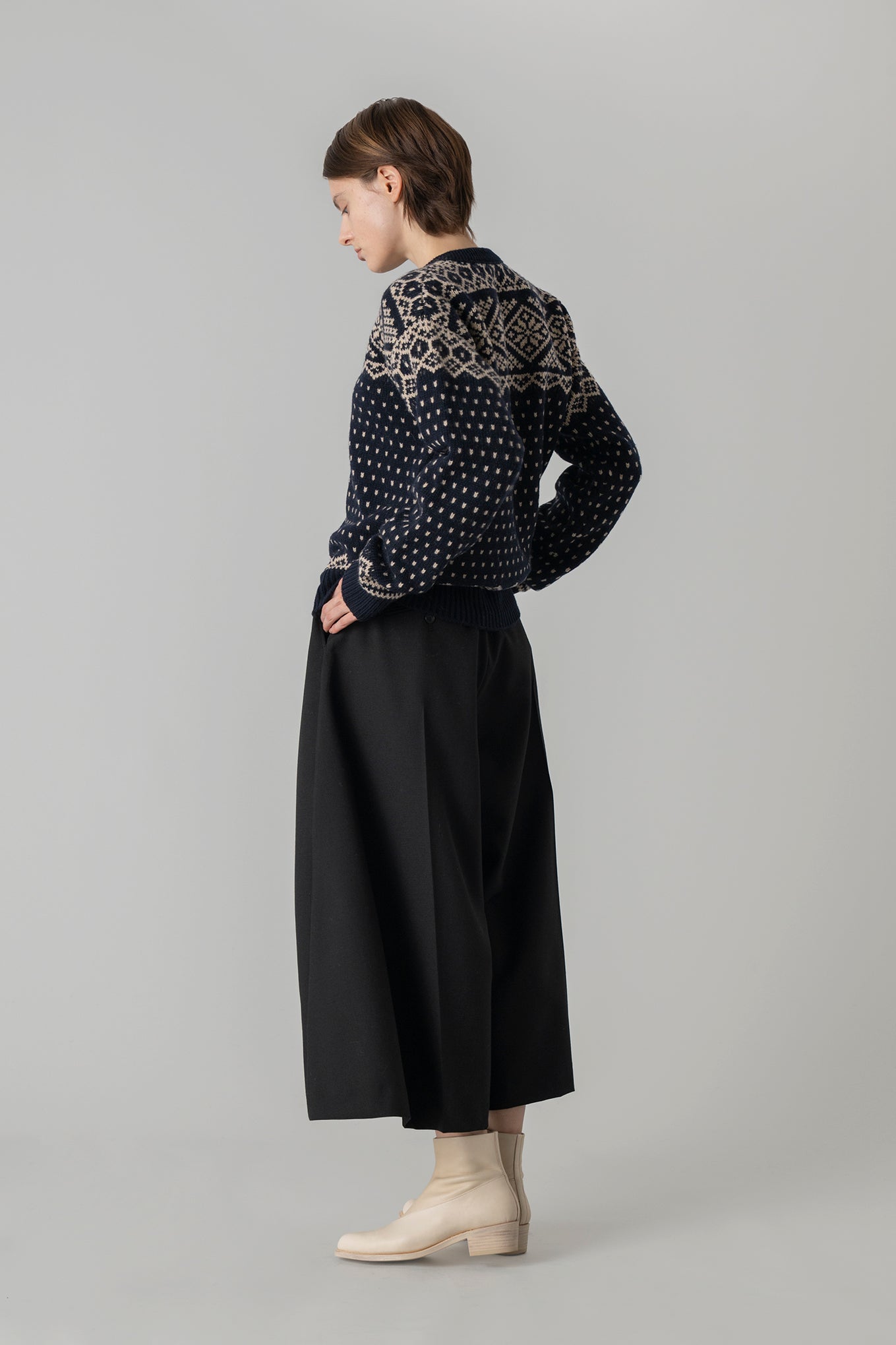 NORDIC WRAP SWEATER