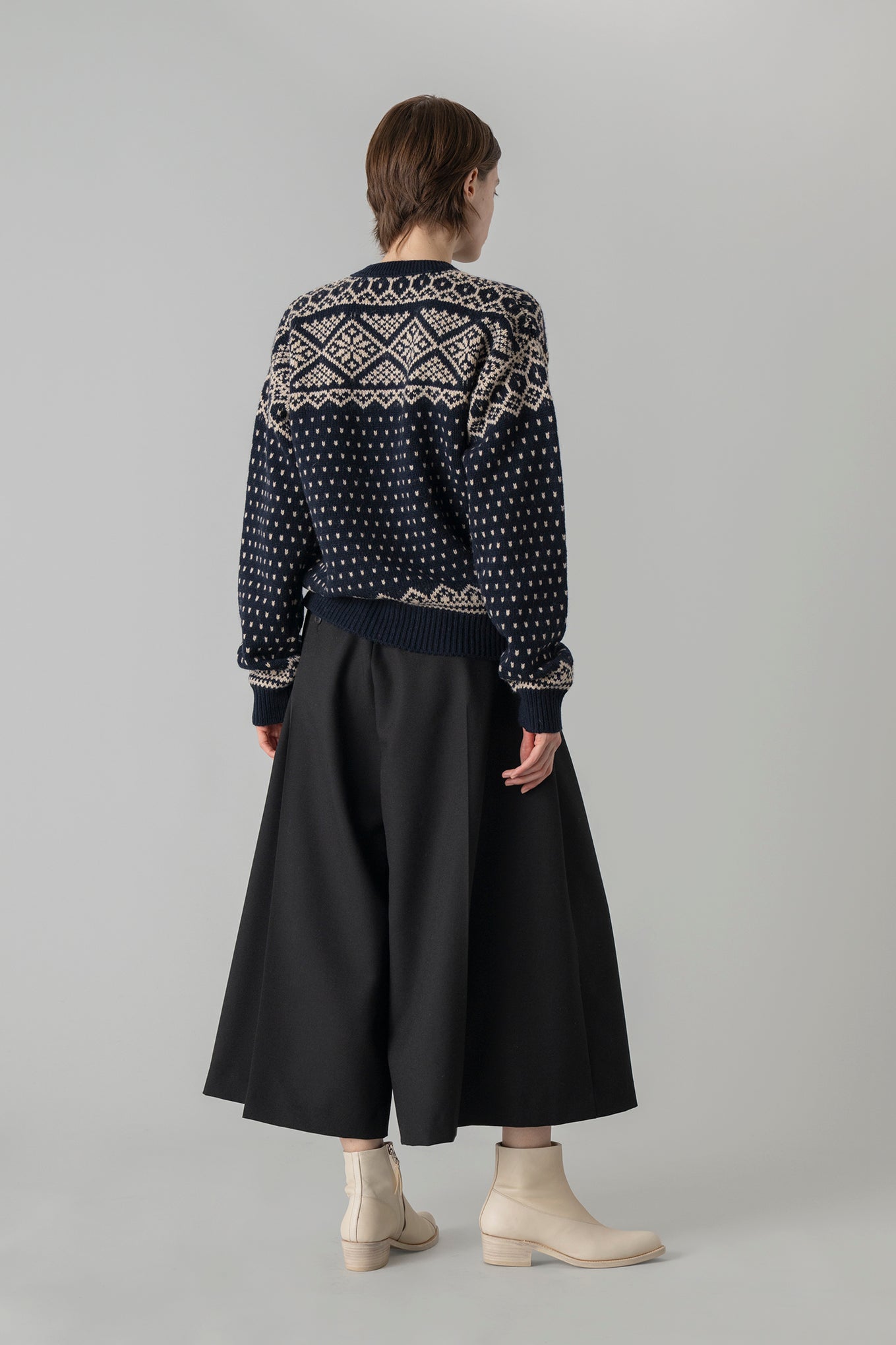 NORDIC WRAP SWEATER