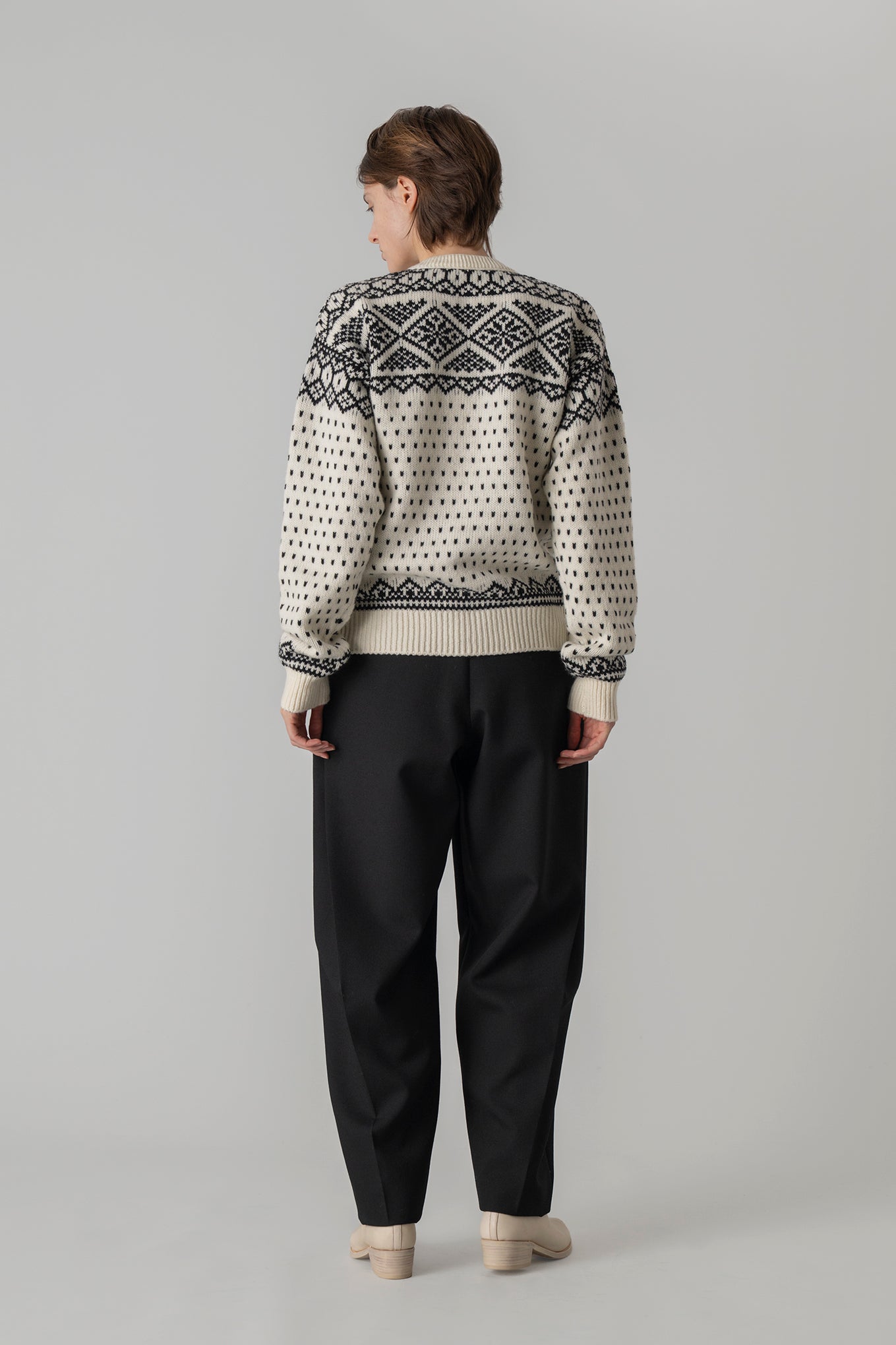 NORDIC WRAP SWEATER