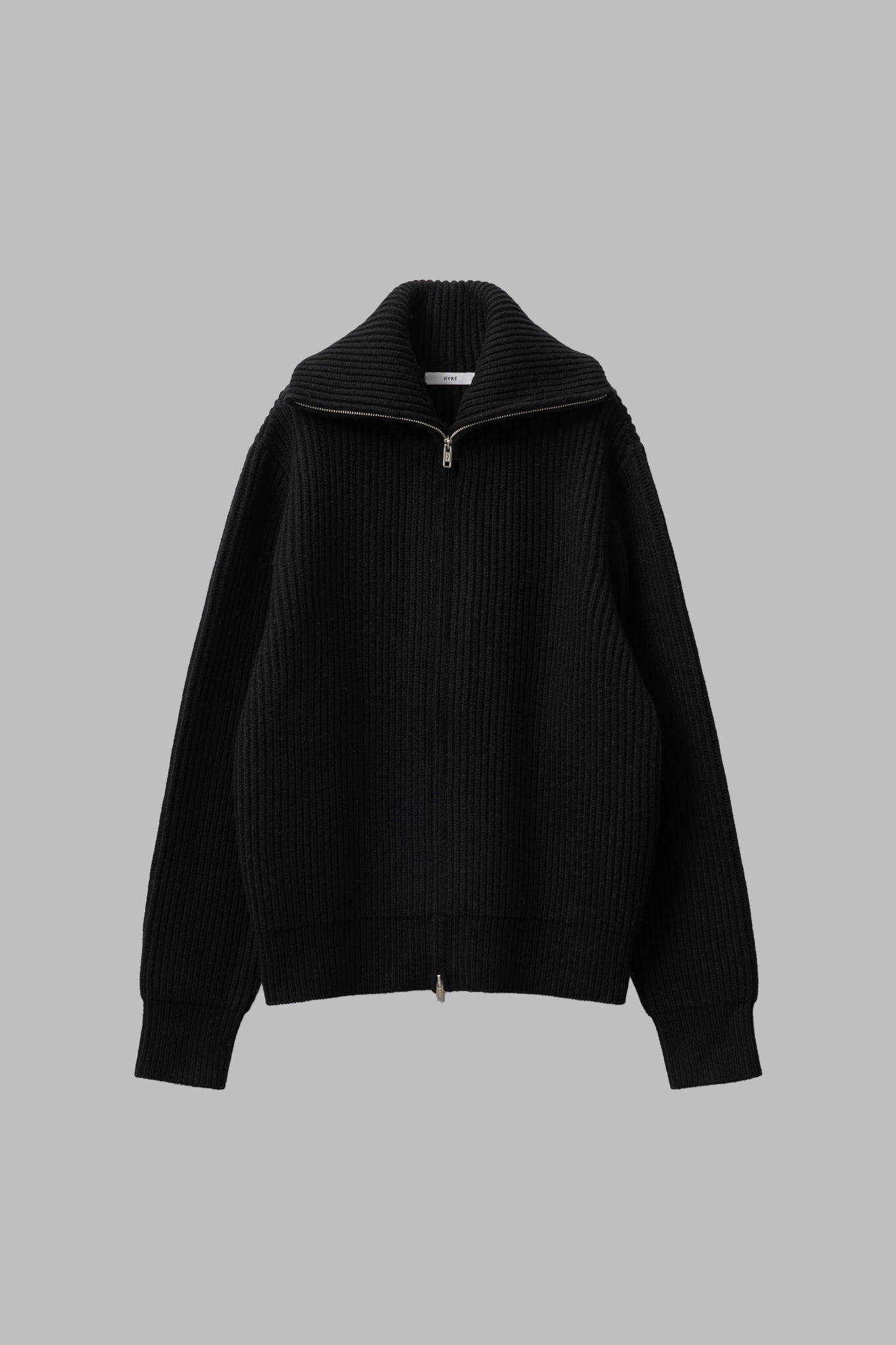 RIBBED ZIP SWEATER