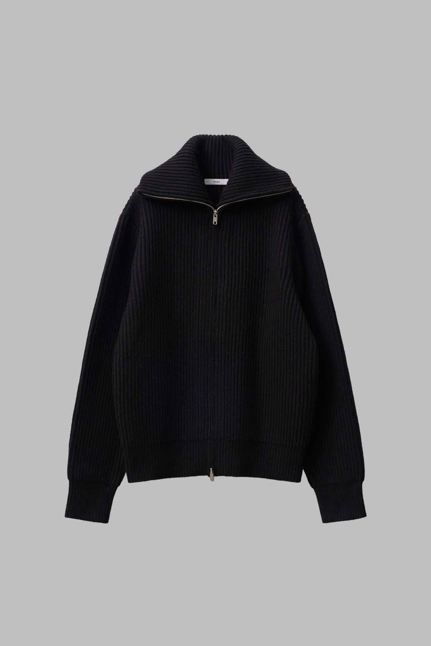 RIBBED ZIP SWEATER – HYKE ONLINE STORE