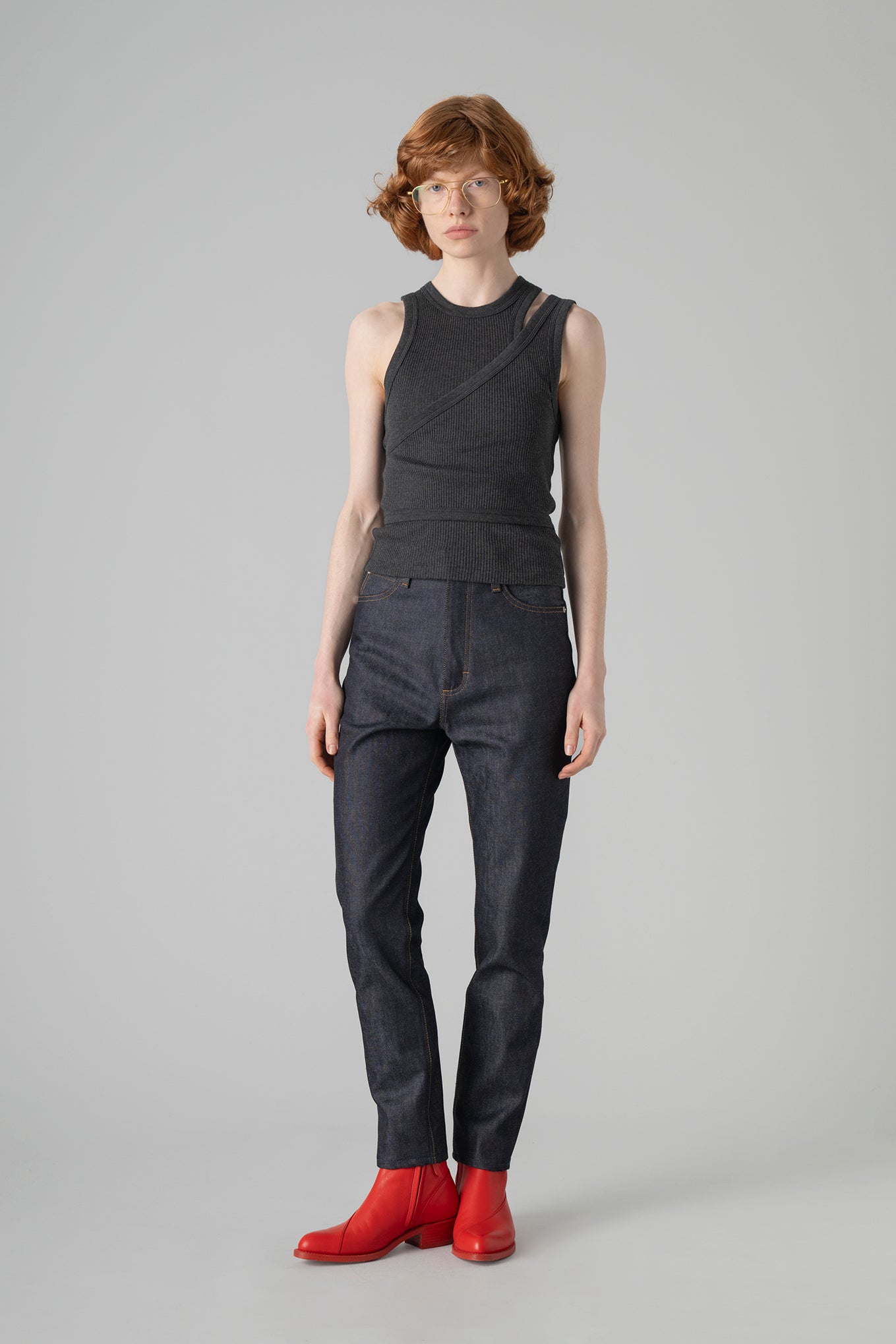 DOUBLE SHOULDER TANK TOP