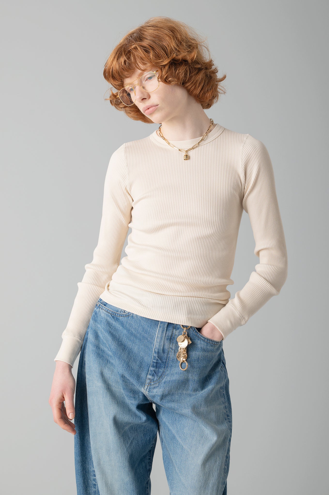 LONG-SLV TEE