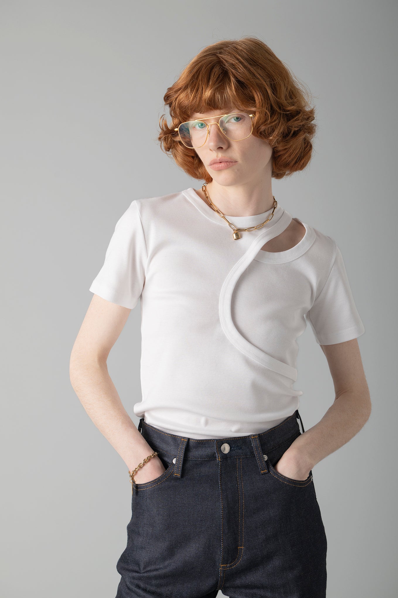 LAYERED SHORT-SLV TEE