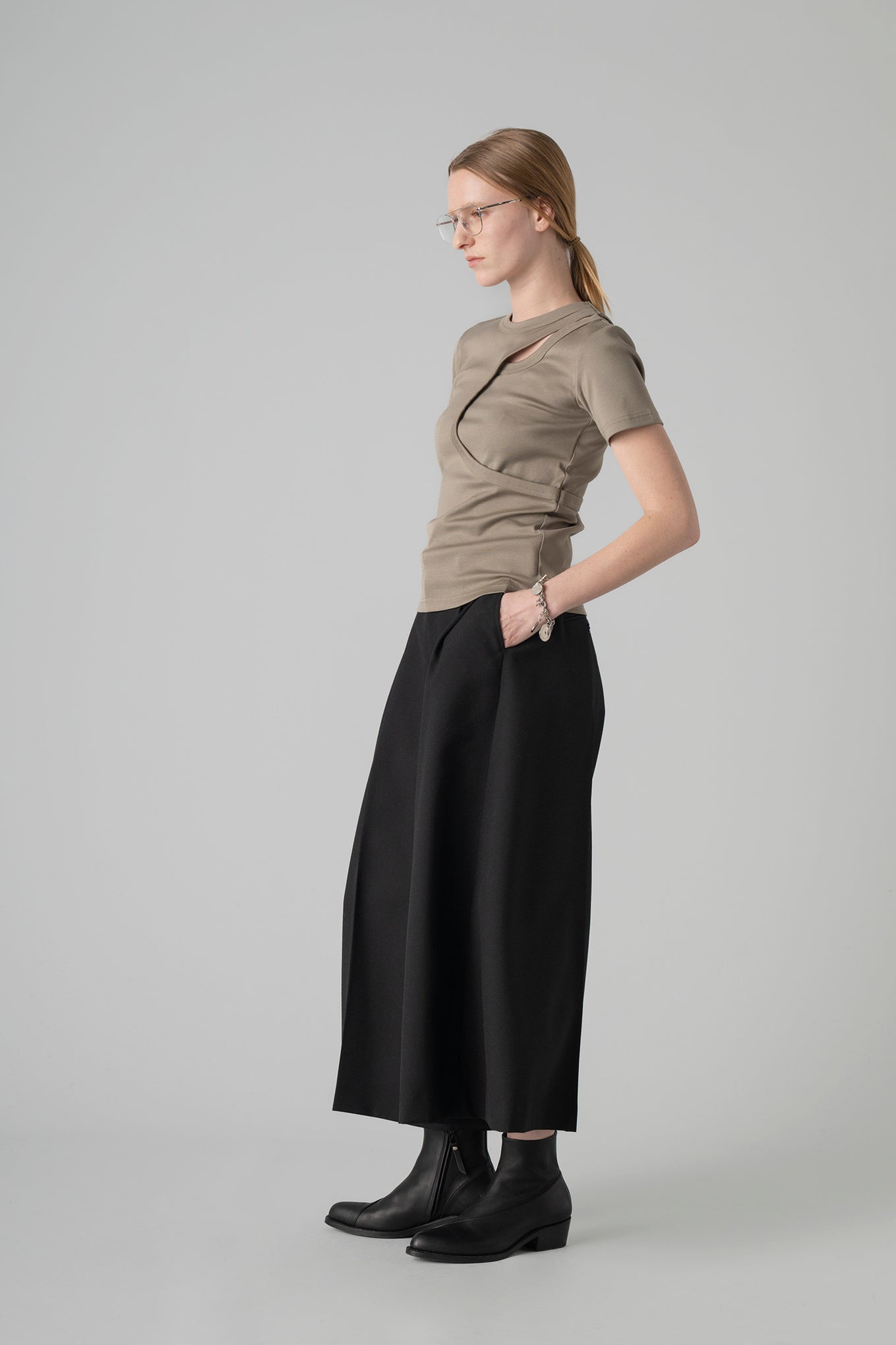 LAYERED SHORT-SLV TEE