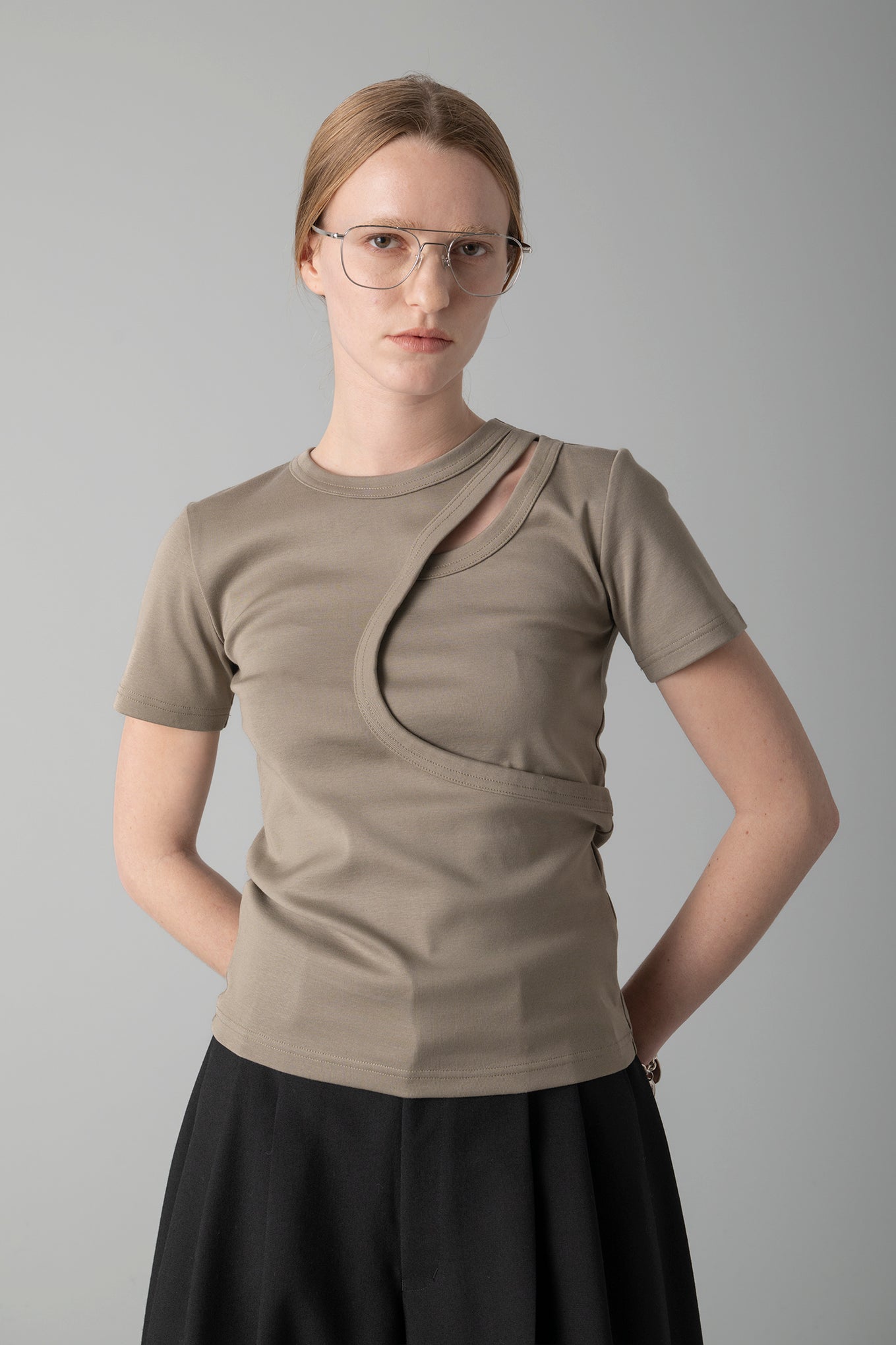 LAYERED SHORT-SLV TEE