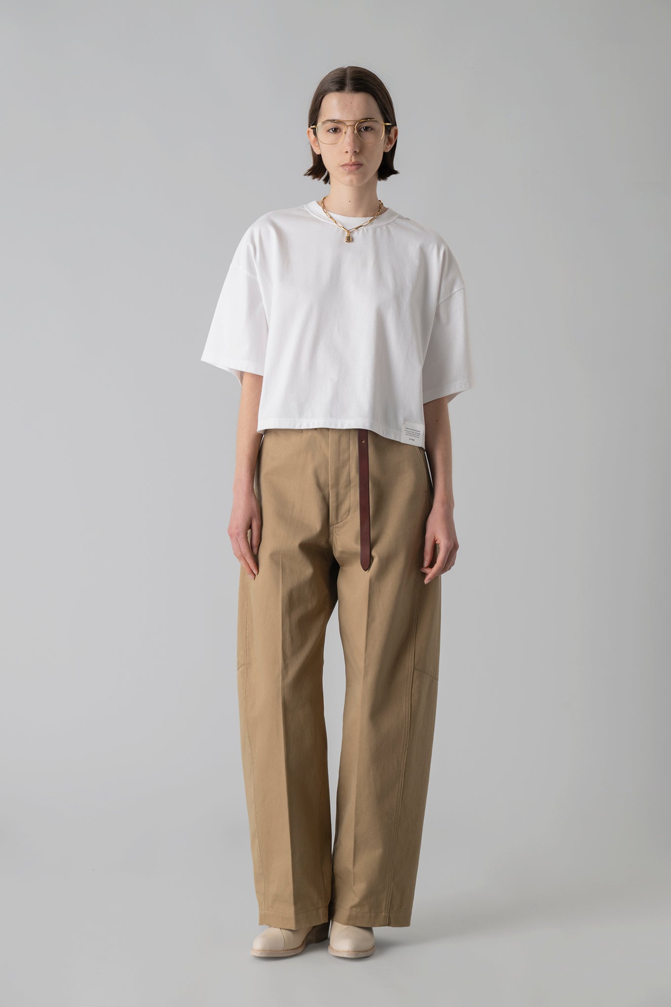 CROPPED SHORT-SLV TEE / BIG FIT (6.5OZ)