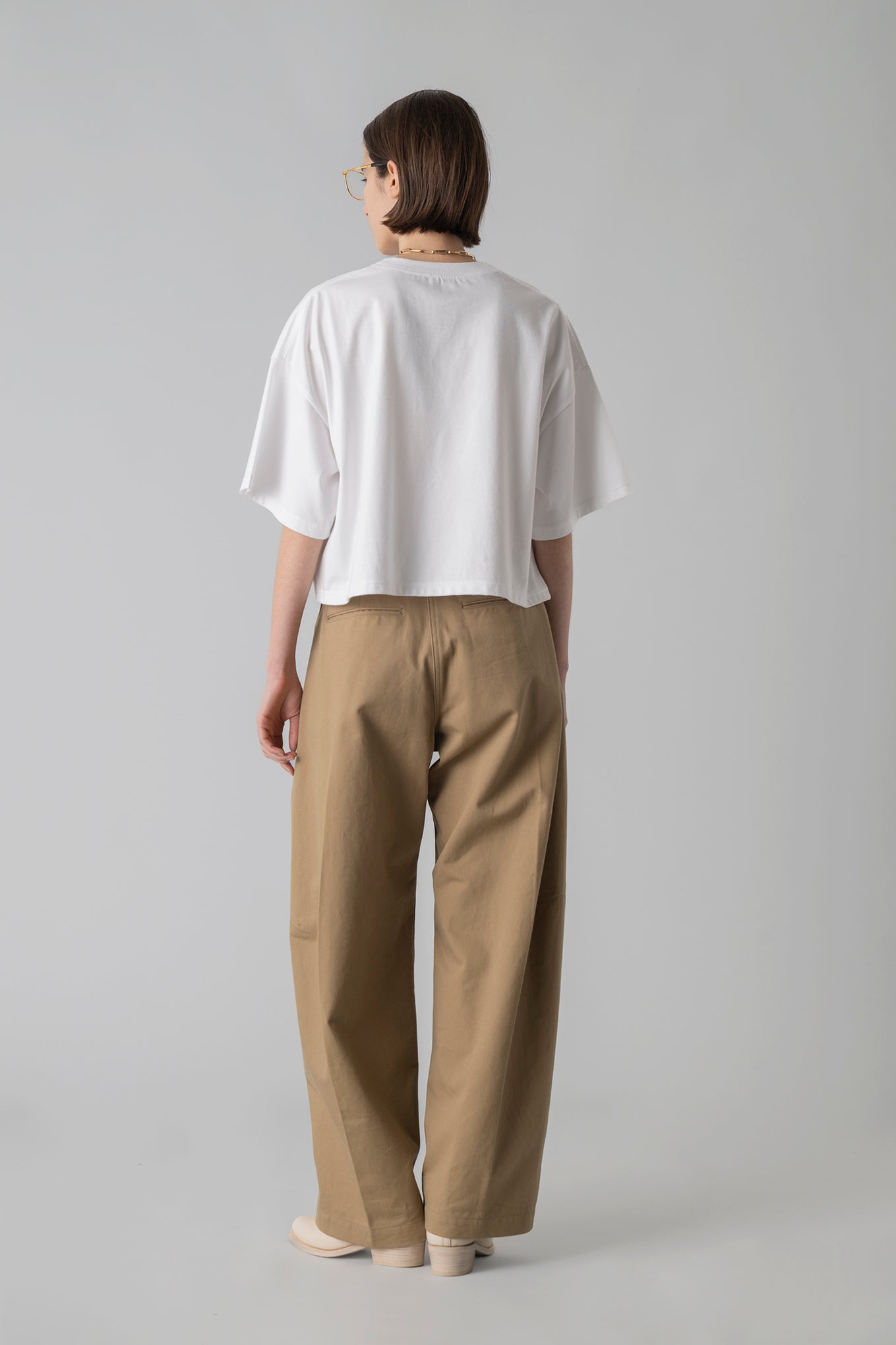 CROPPED SHORT-SLV TEE / BIG FIT (6.5OZ)