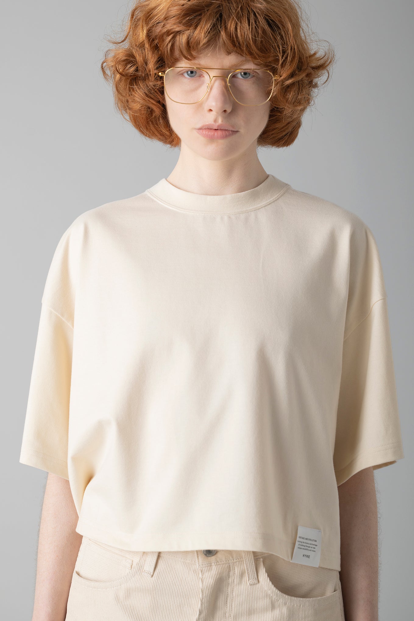 CROPPED SHORT-SLV TEE / BIG FIT (6.5OZ)