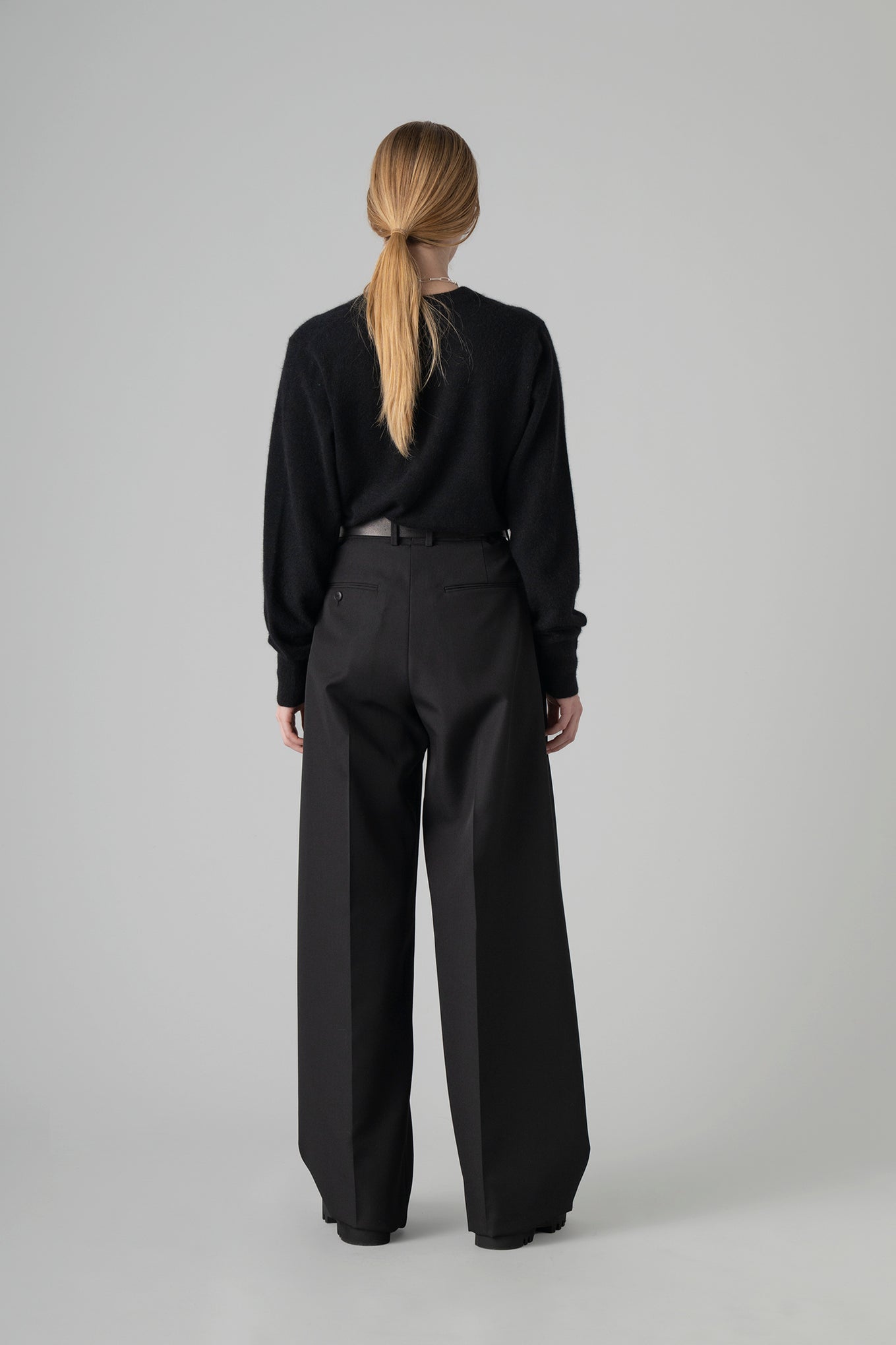 DOESKIN WIDE BARREL LEG PANTS