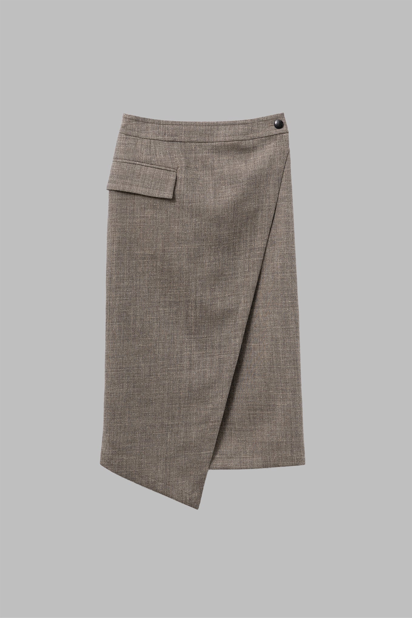 TWEED WRAP SKIRT