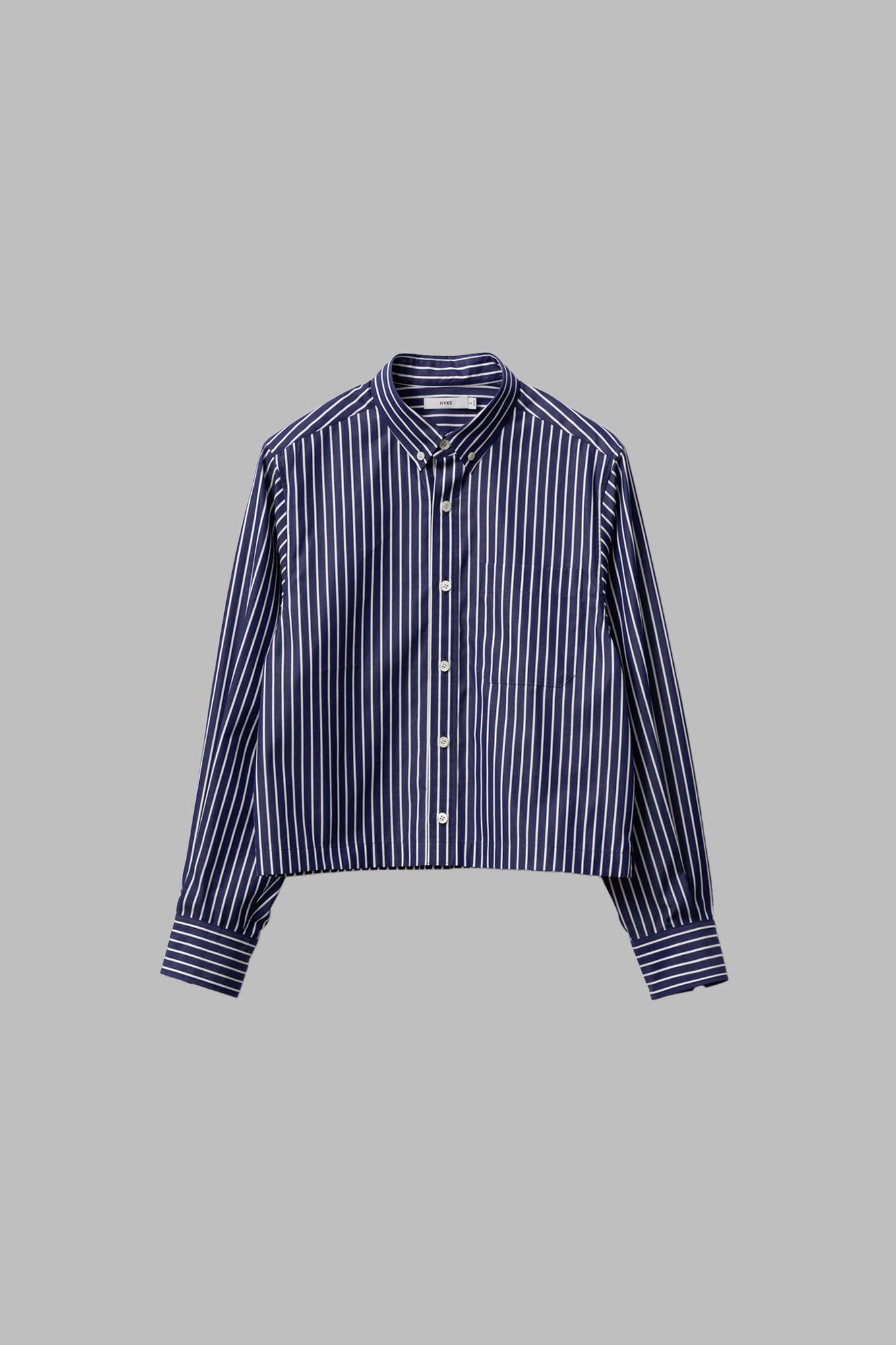 PENCIL STRIPED CROPPED  B.D SHIRT