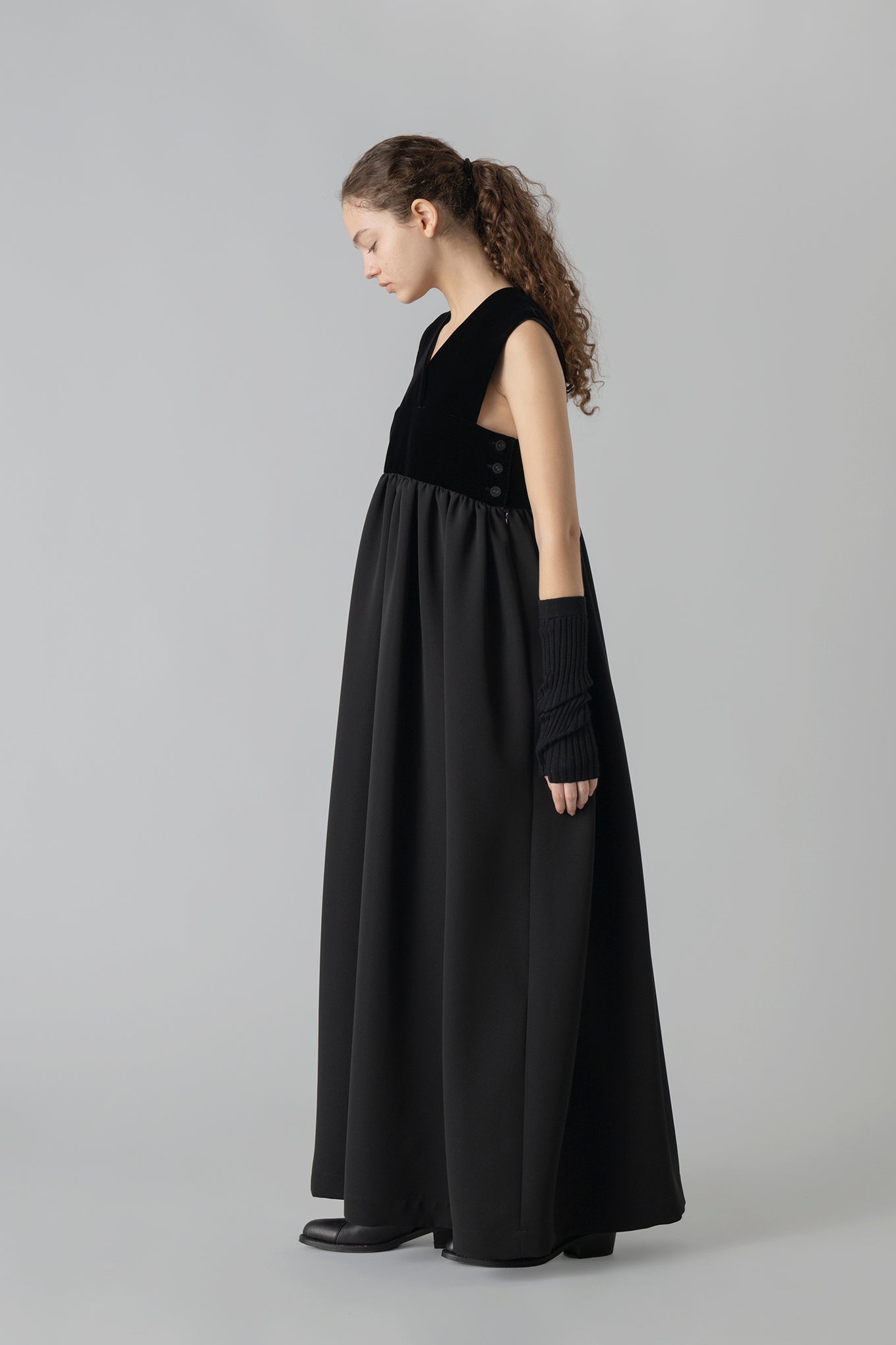 VELVET MAXI DRESS
