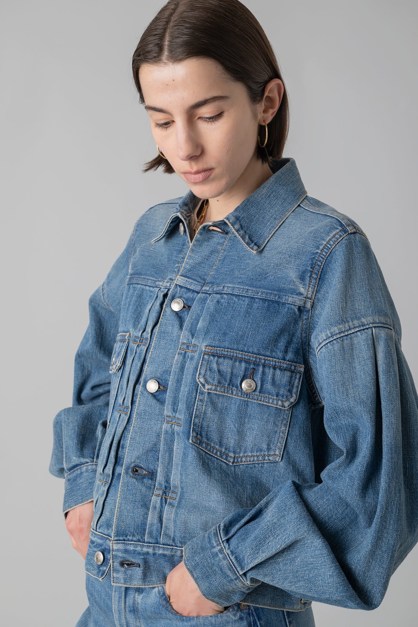 BALLOON SLEEVE DENIM JACKET TYPE 2 / REGULAR FIT