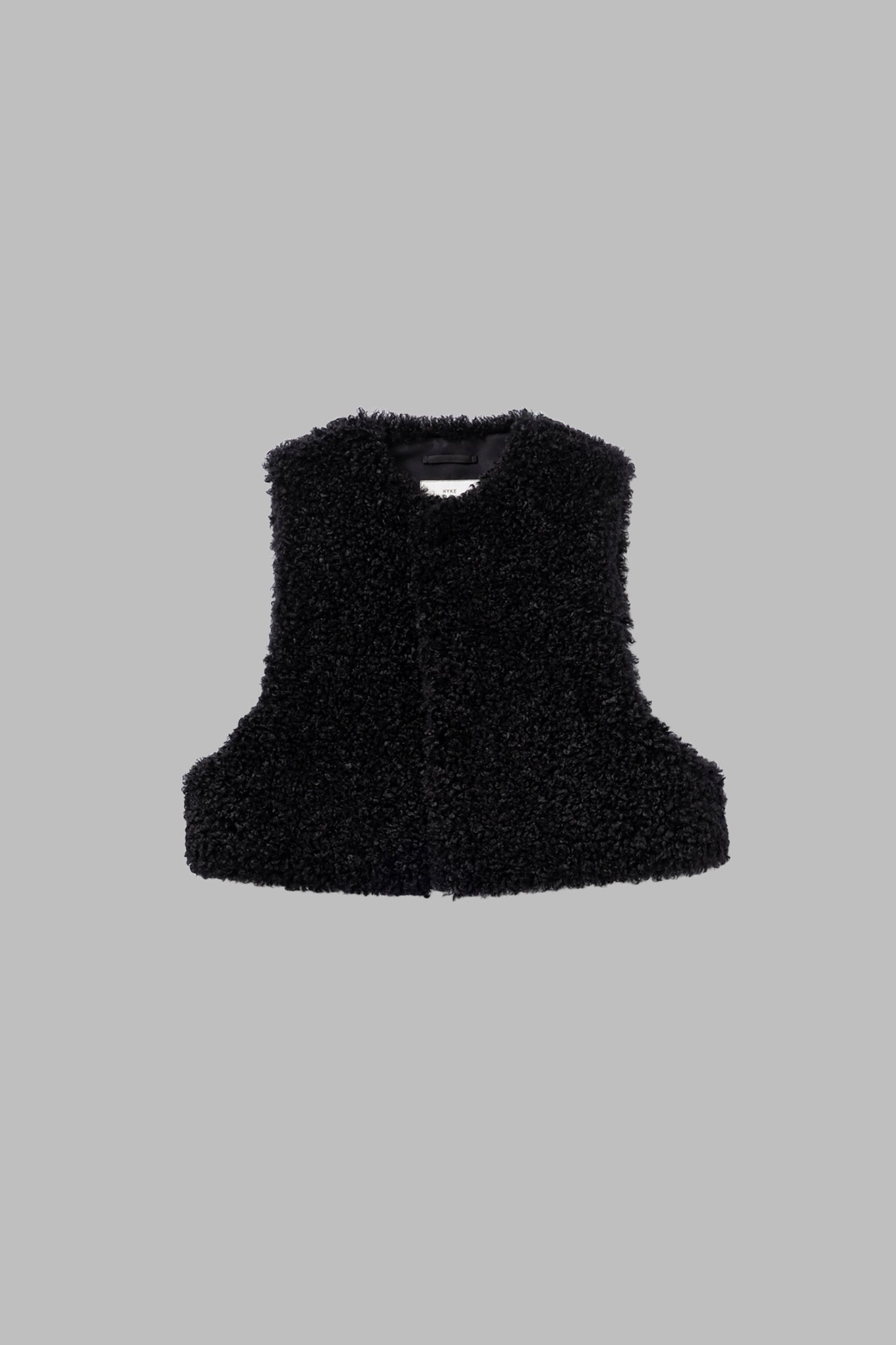 FAUX SHEARLING CROPPED VEST