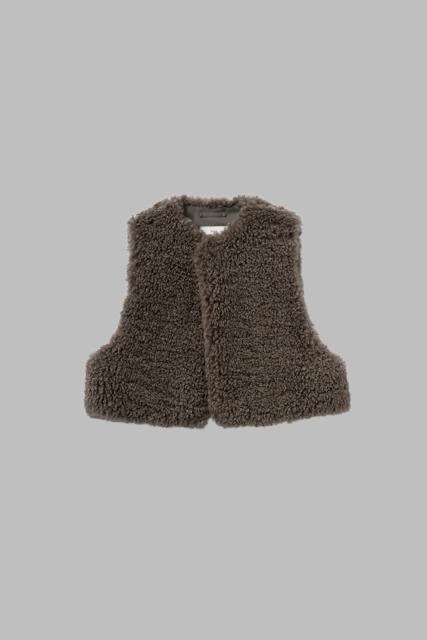 FAUX SHEARLING CROPPED VEST