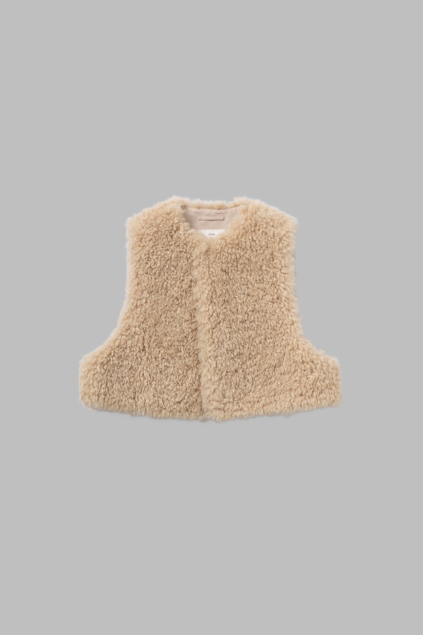FAUX SHEARLING CROPPED VEST