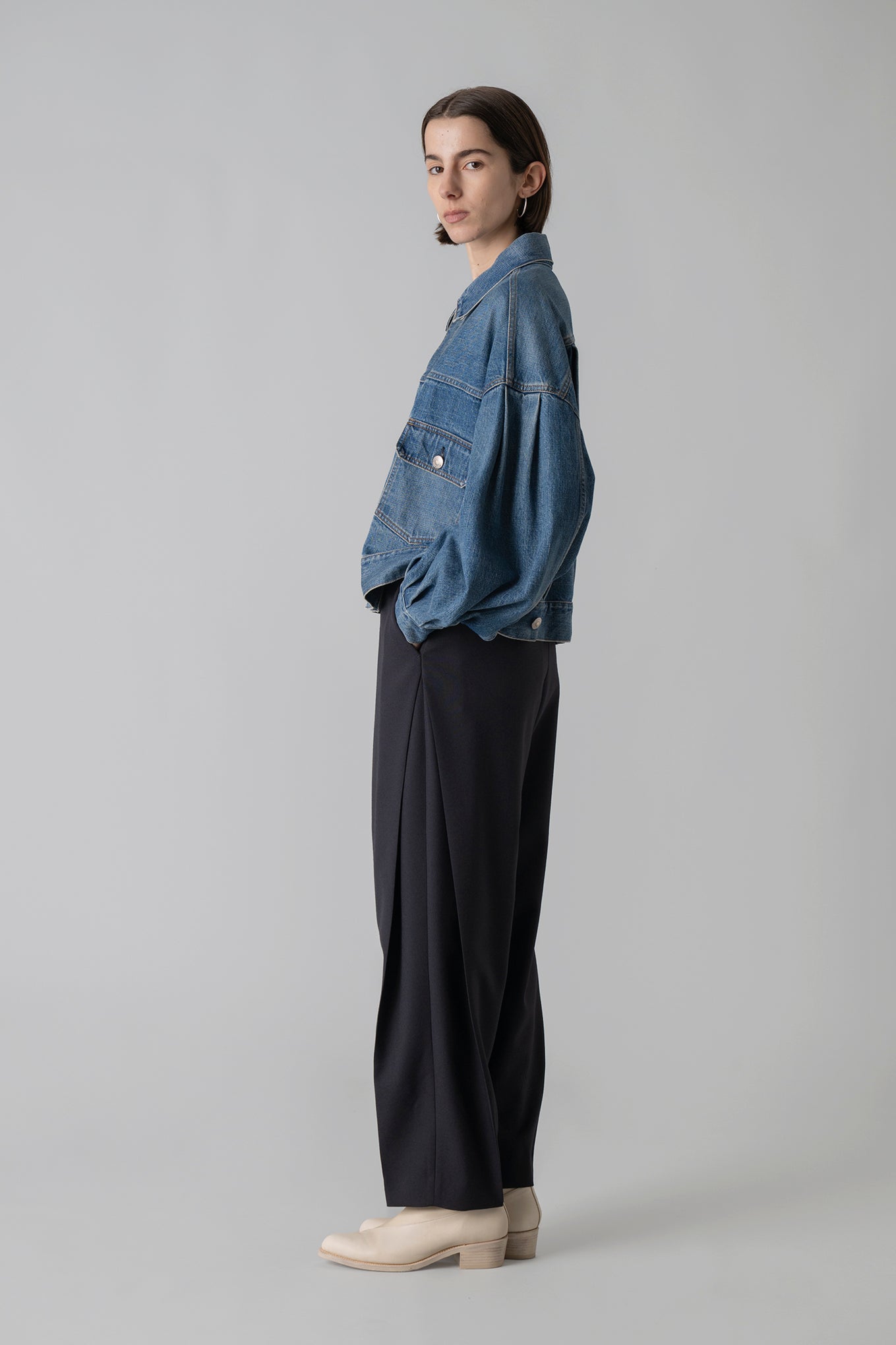 BALLOON SLEEVE DENIM JACKET TYPE 2 – HYKE ONLINE STORE