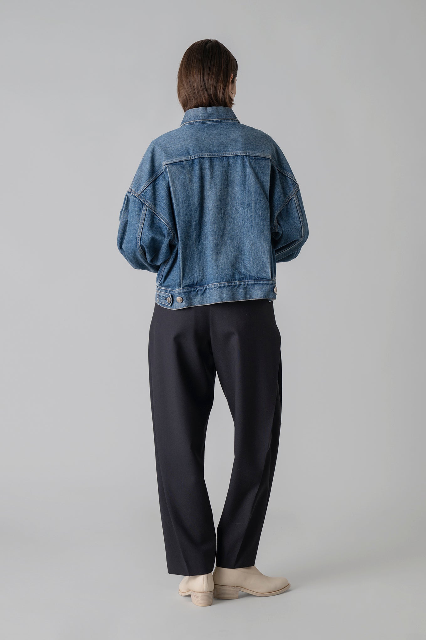 BALLOON SLEEVE DENIM JACKET TYPE 2 – HYKE ONLINE STORE