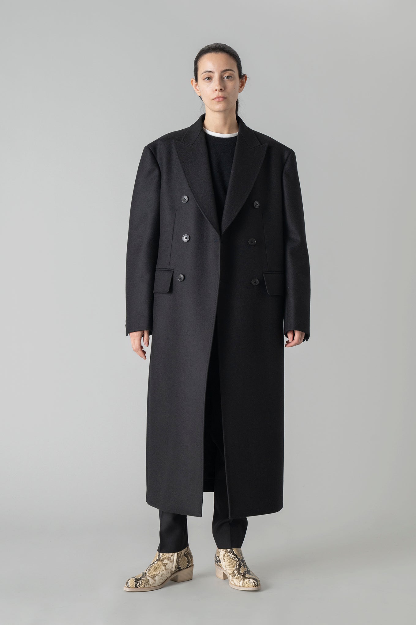 MELTON DOUBLE-BREASTED COAT