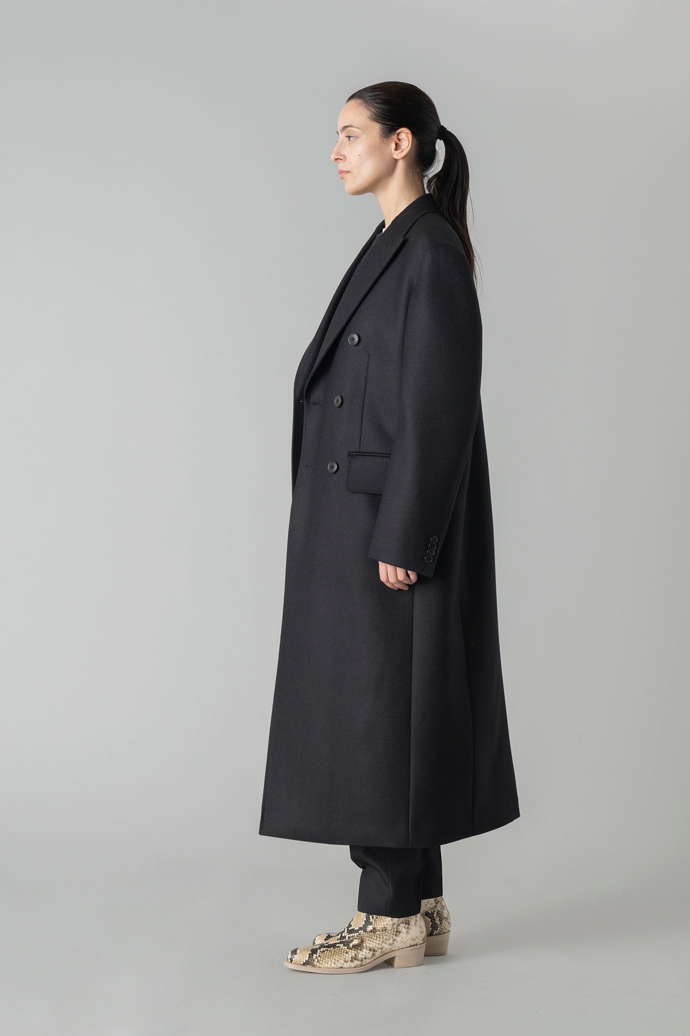 MELTON DOUBLE-BREASTED COAT