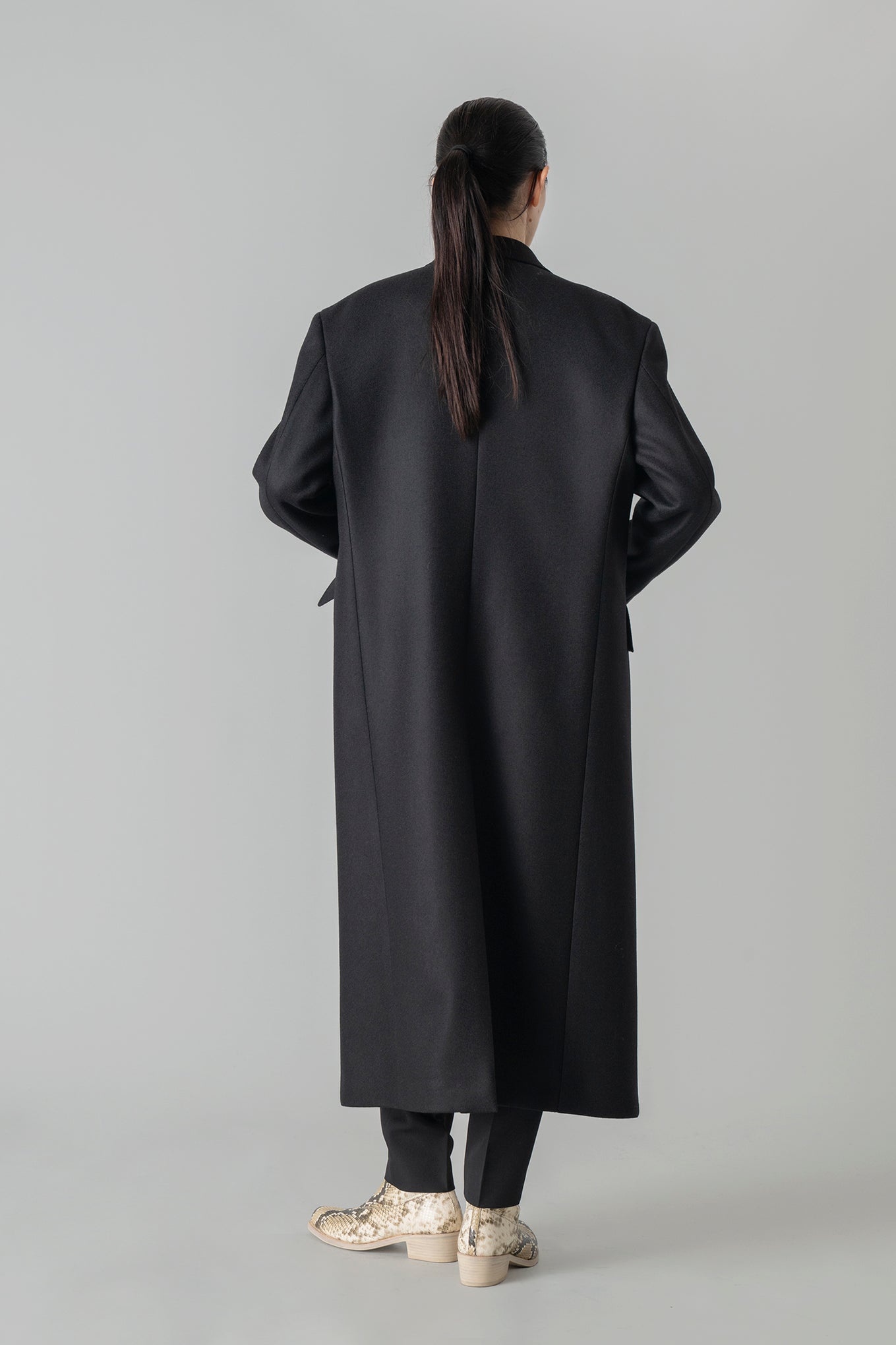 MELTON DOUBLE-BREASTED COAT