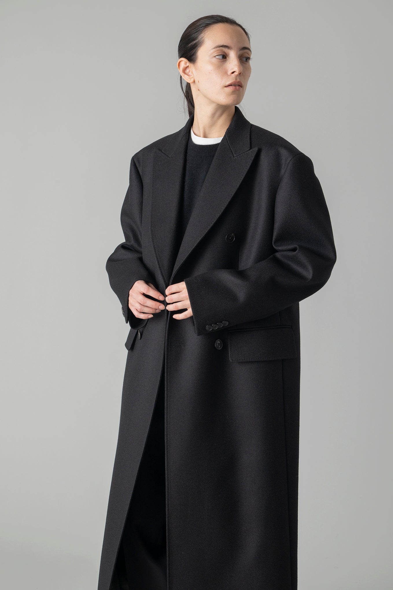 MELTON DOUBLE-BREASTED COAT