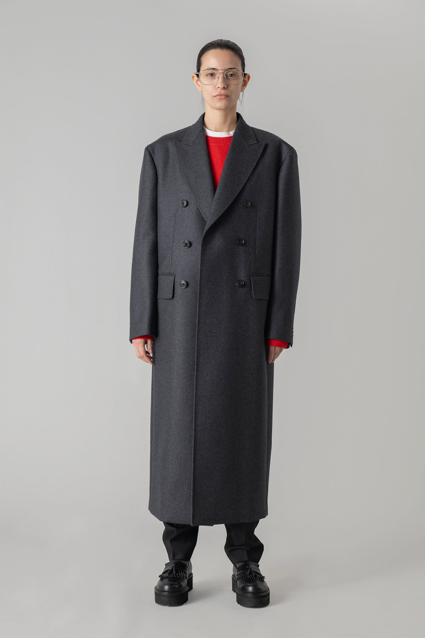 MELTON DOUBLE-BREASTED COAT
