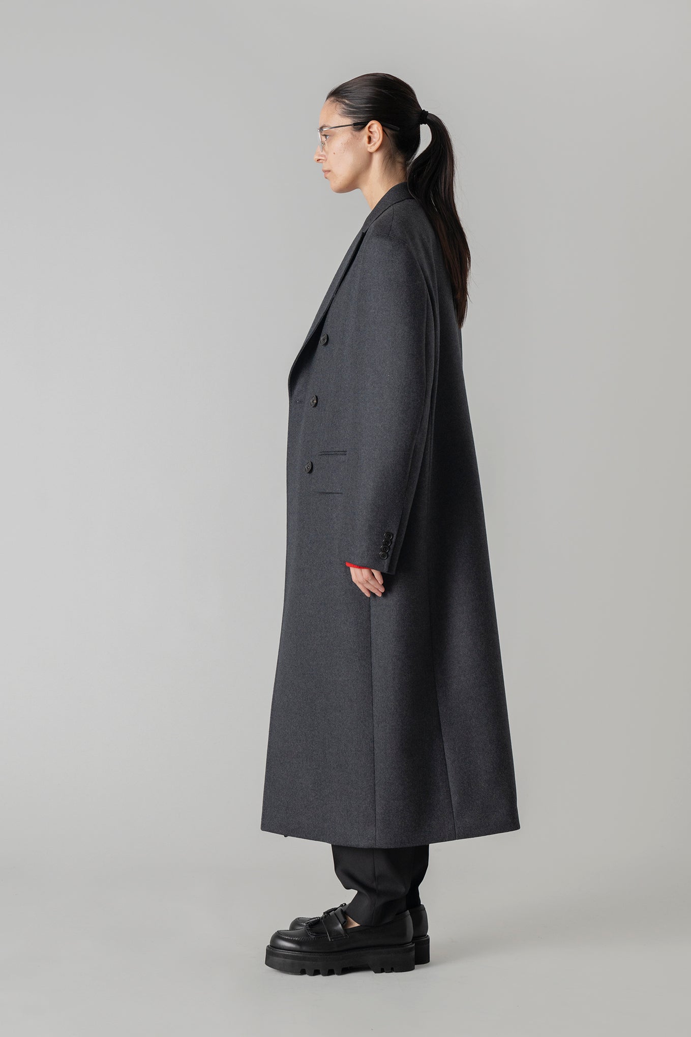 MELTON DOUBLE-BREASTED COAT