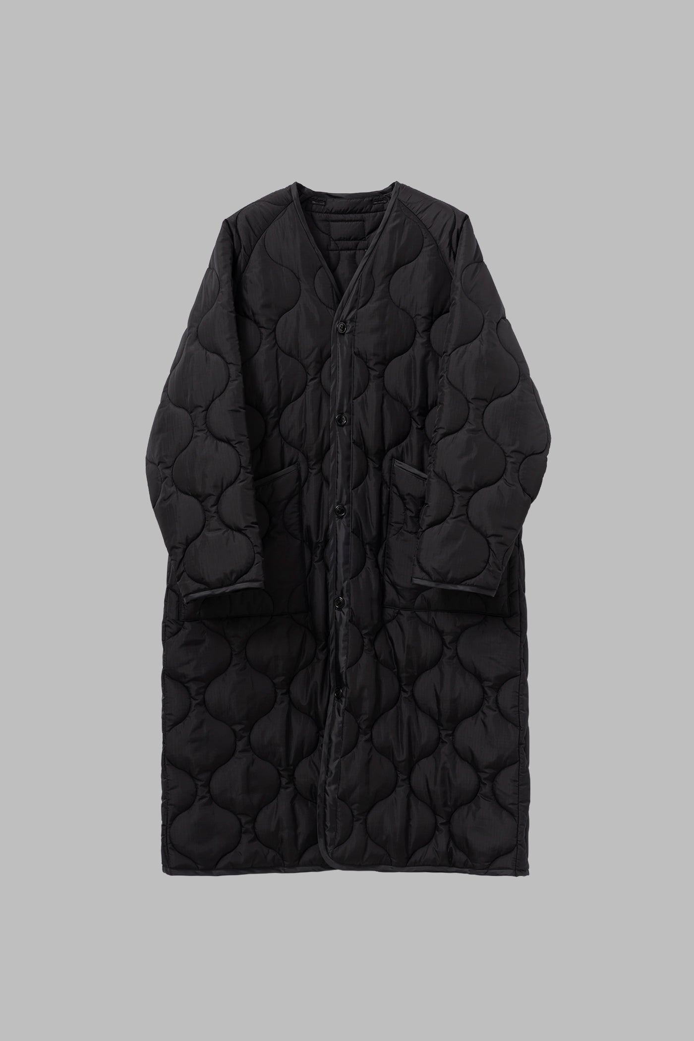 QUILTED LINER COAT – HYKE ONLINE STORE