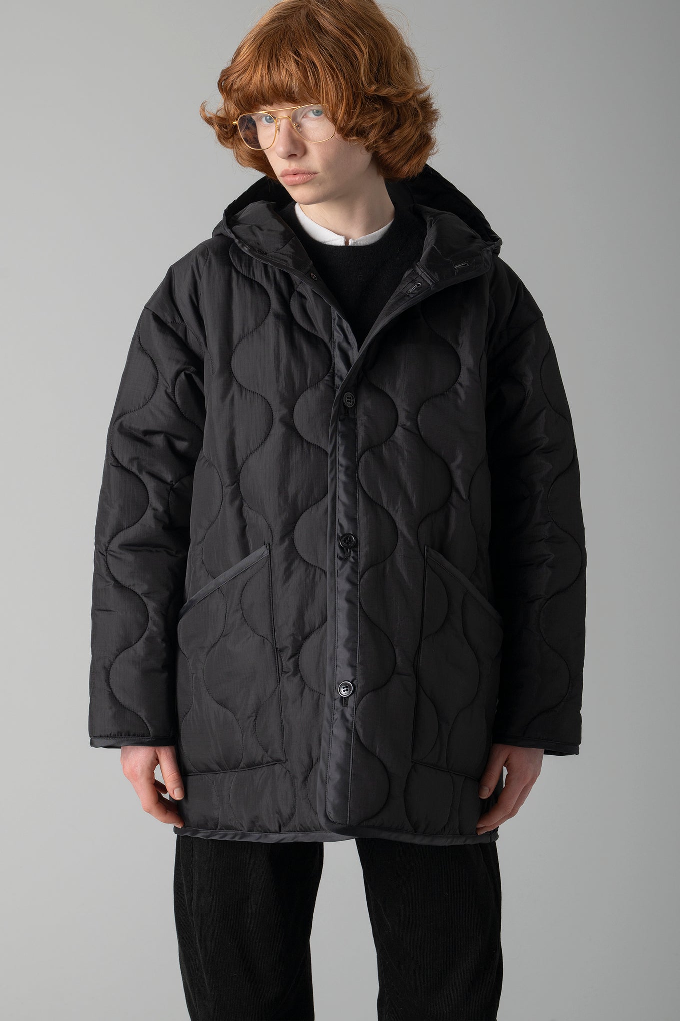 QUILTED HOODED JACKET