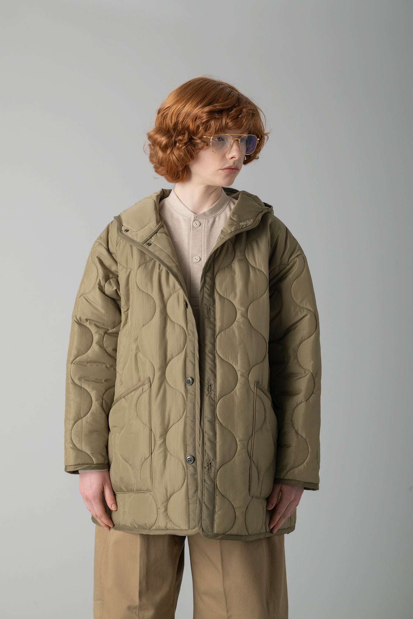 QUILTED HOODED JACKET