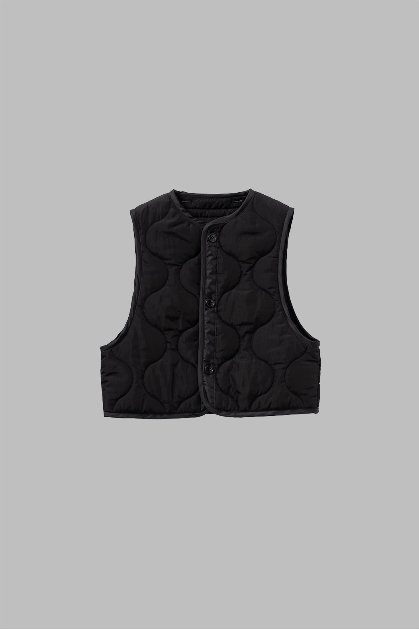 QUILTED CROPPED VEST – HYKE ONLINE STORE