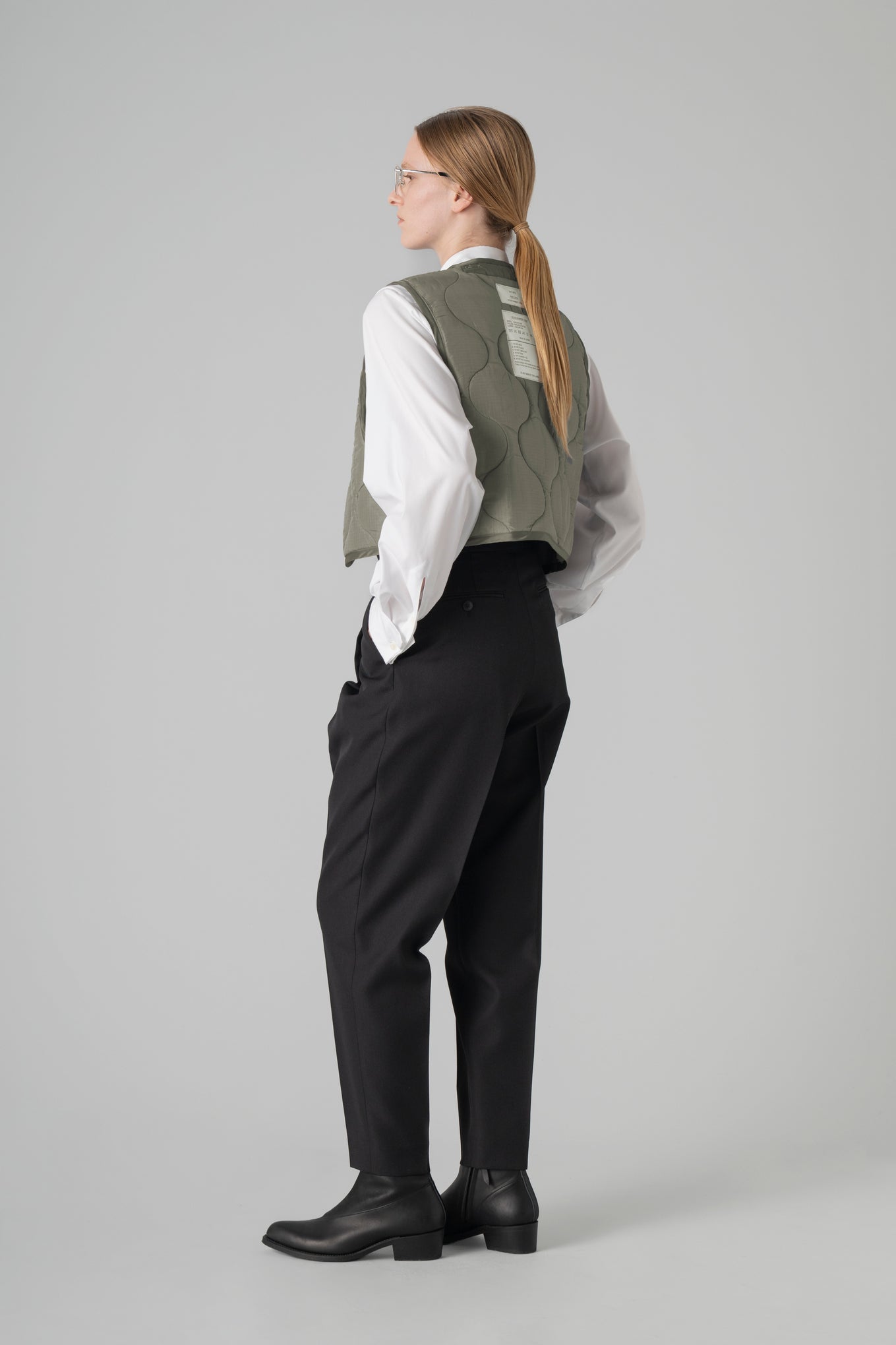 QUILTED CROPPED VEST