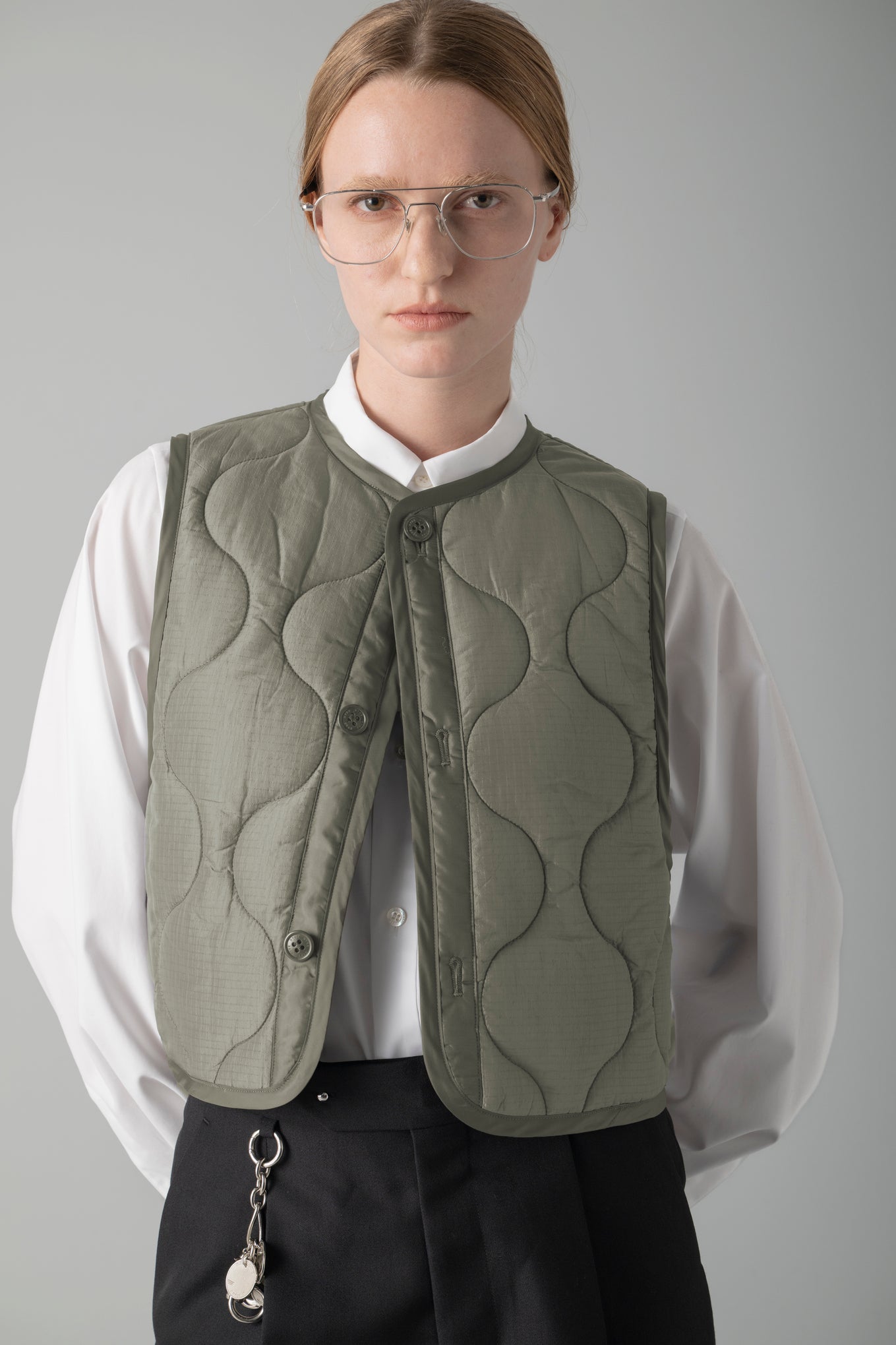 QUILTED CROPPED VEST