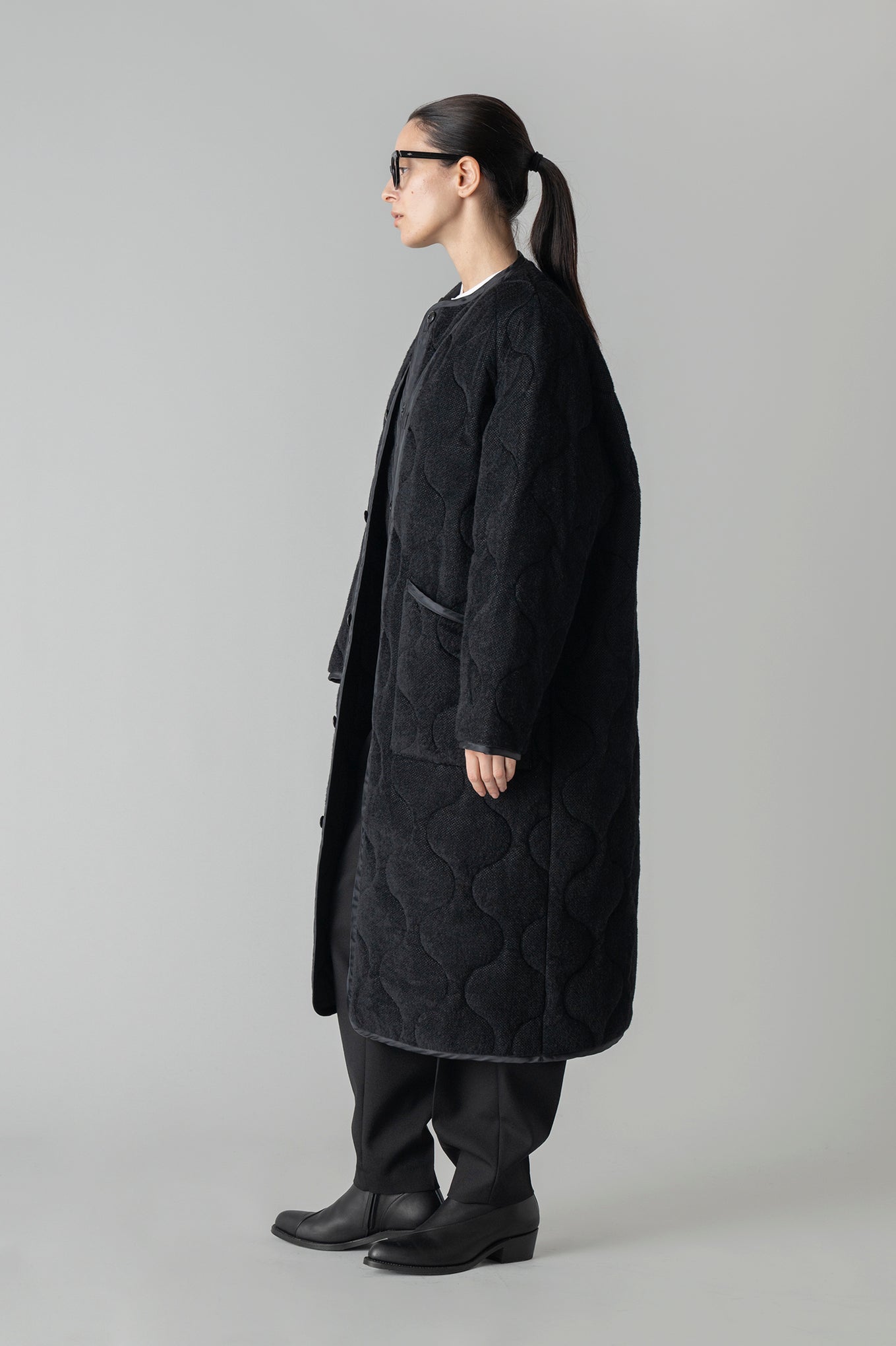 FLEECE QUILTED LINER COAT