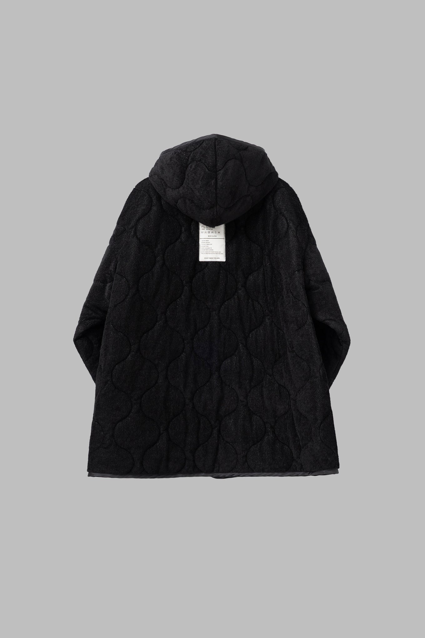 FLEECE QUILTED HOODED JACKET