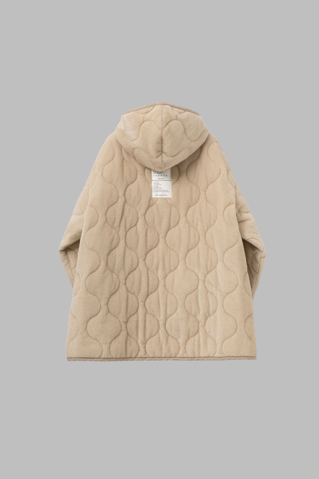 FLEECE QUILTED HOODED JACKET