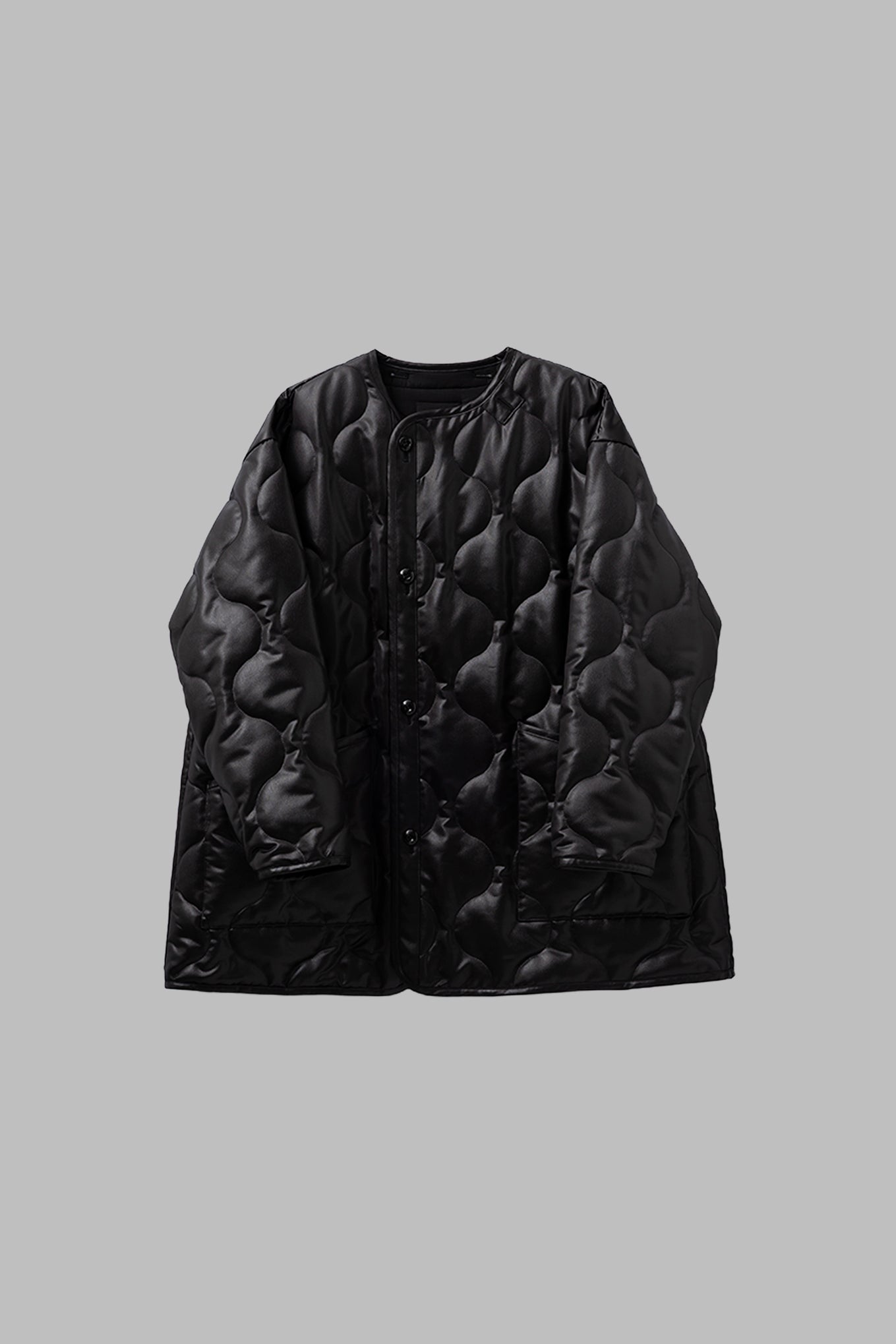 FAUX LEATHER QUILTED JACKET