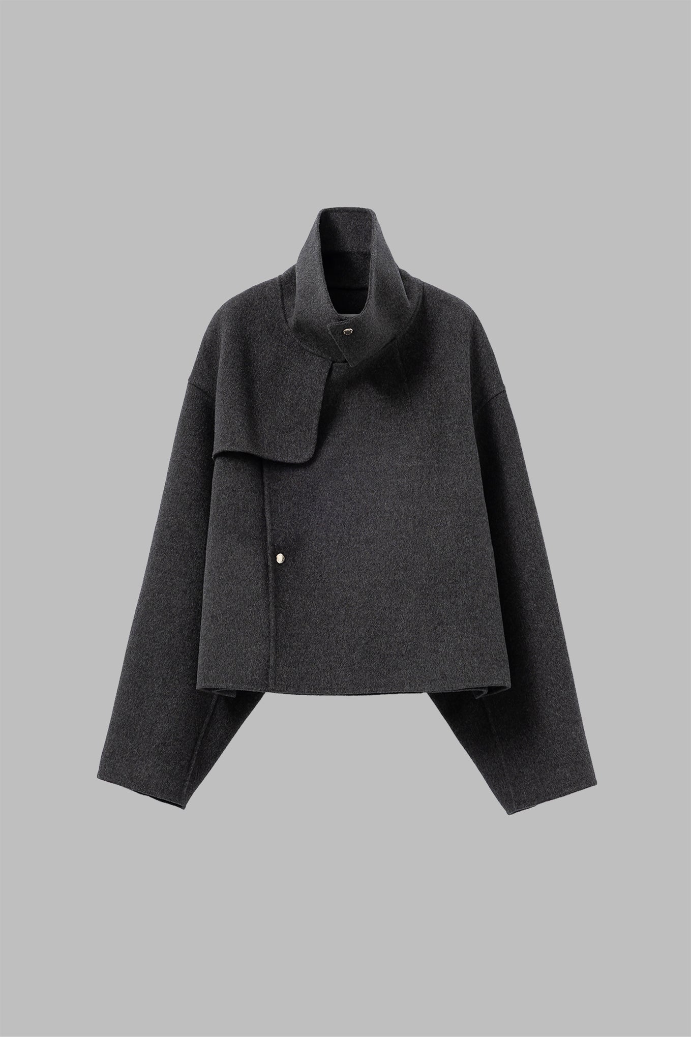 LIGHT DOUBLE-FACED CROPPED TRENCH COAT