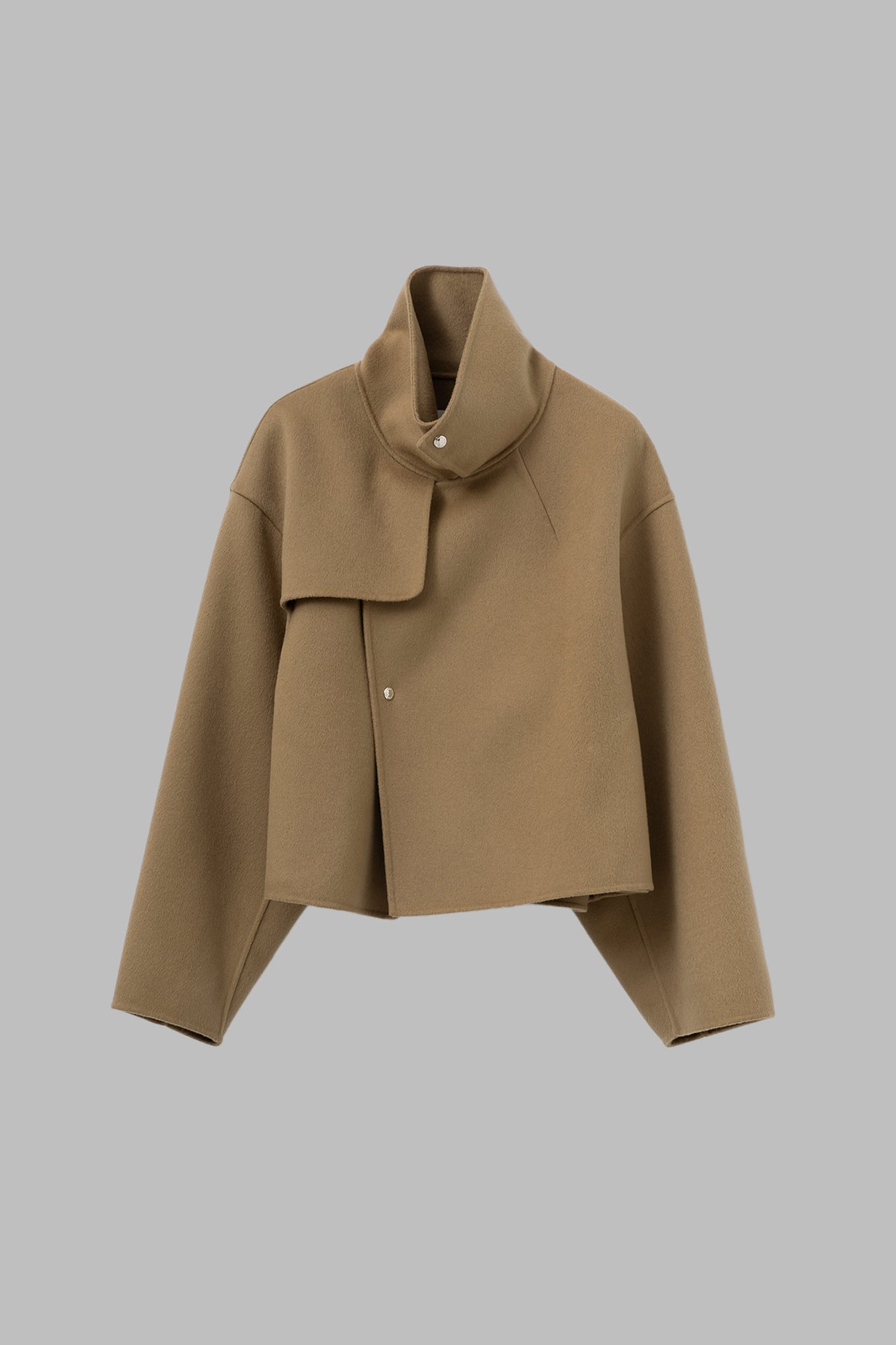 LIGHT DOUBLE-FACED CROPPED TRENCH COAT