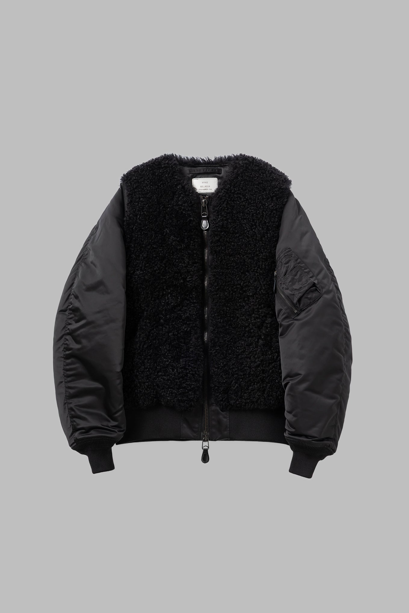 FAUX SHEARLING TYPE MA-1 JACKET