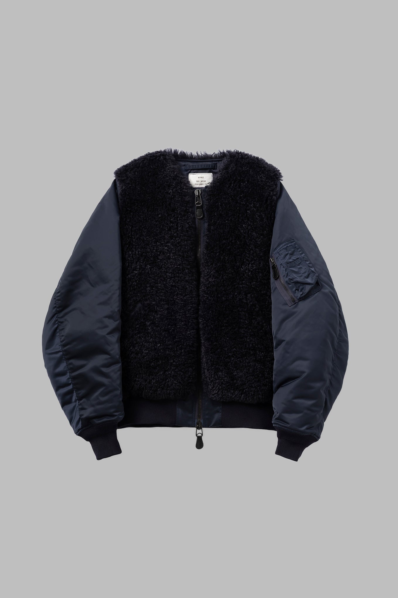 FAUX SHEARLING TYPE MA-1 JACKET