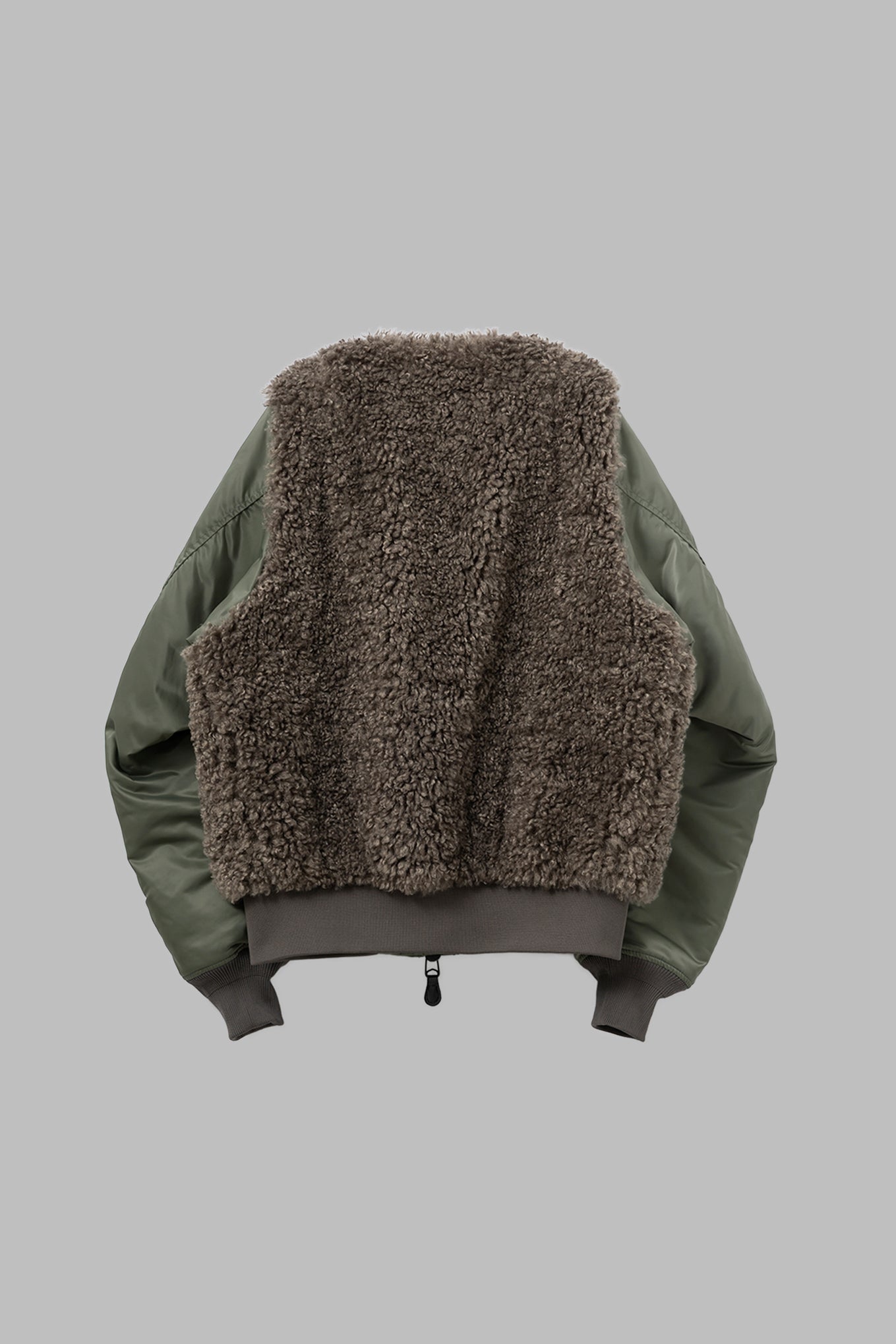 FAUX SHEARLING TYPE MA-1 JACKET