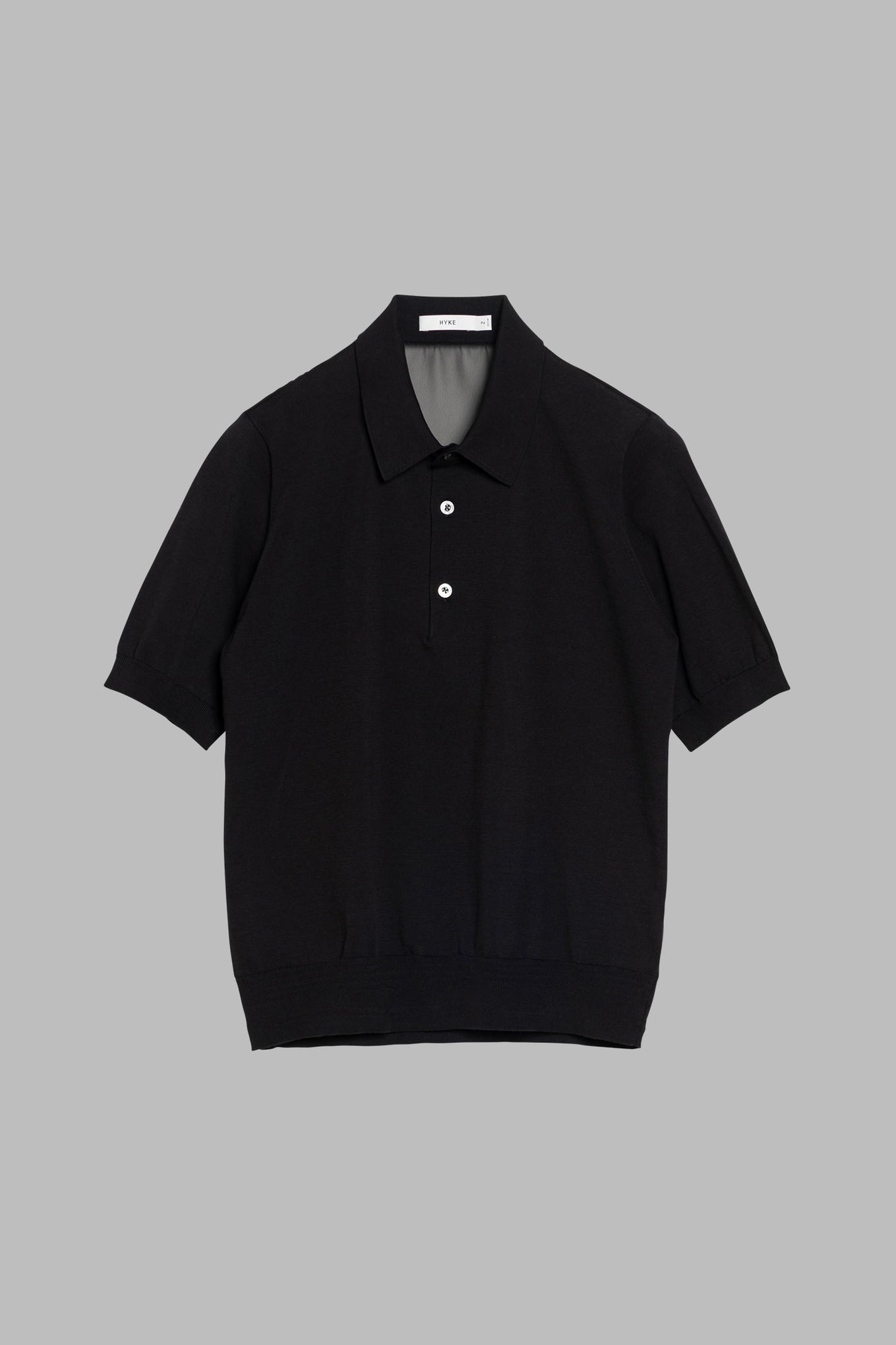 SHEER BACK POLO KNIT