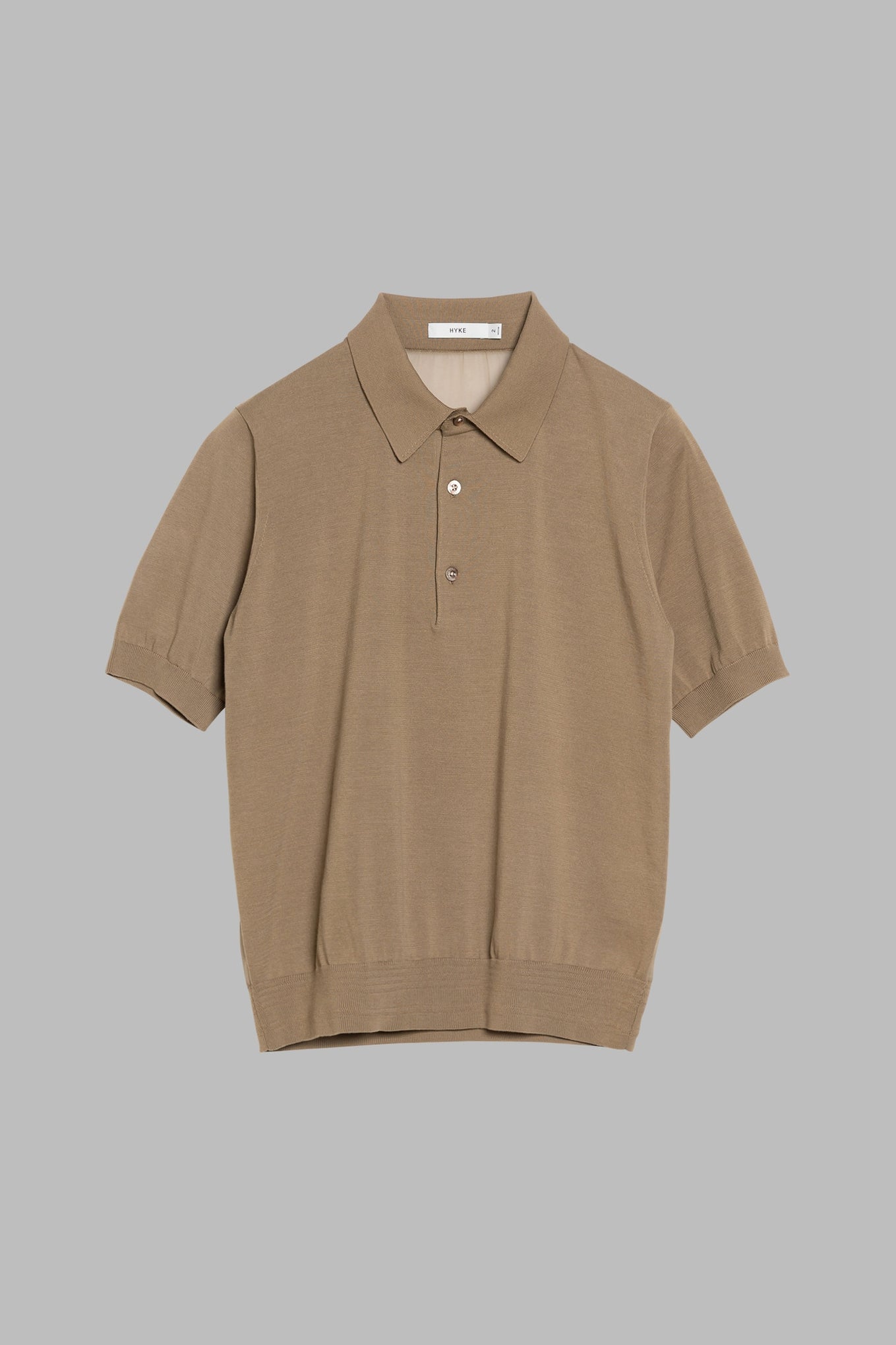 SHEER BACK POLO KNIT