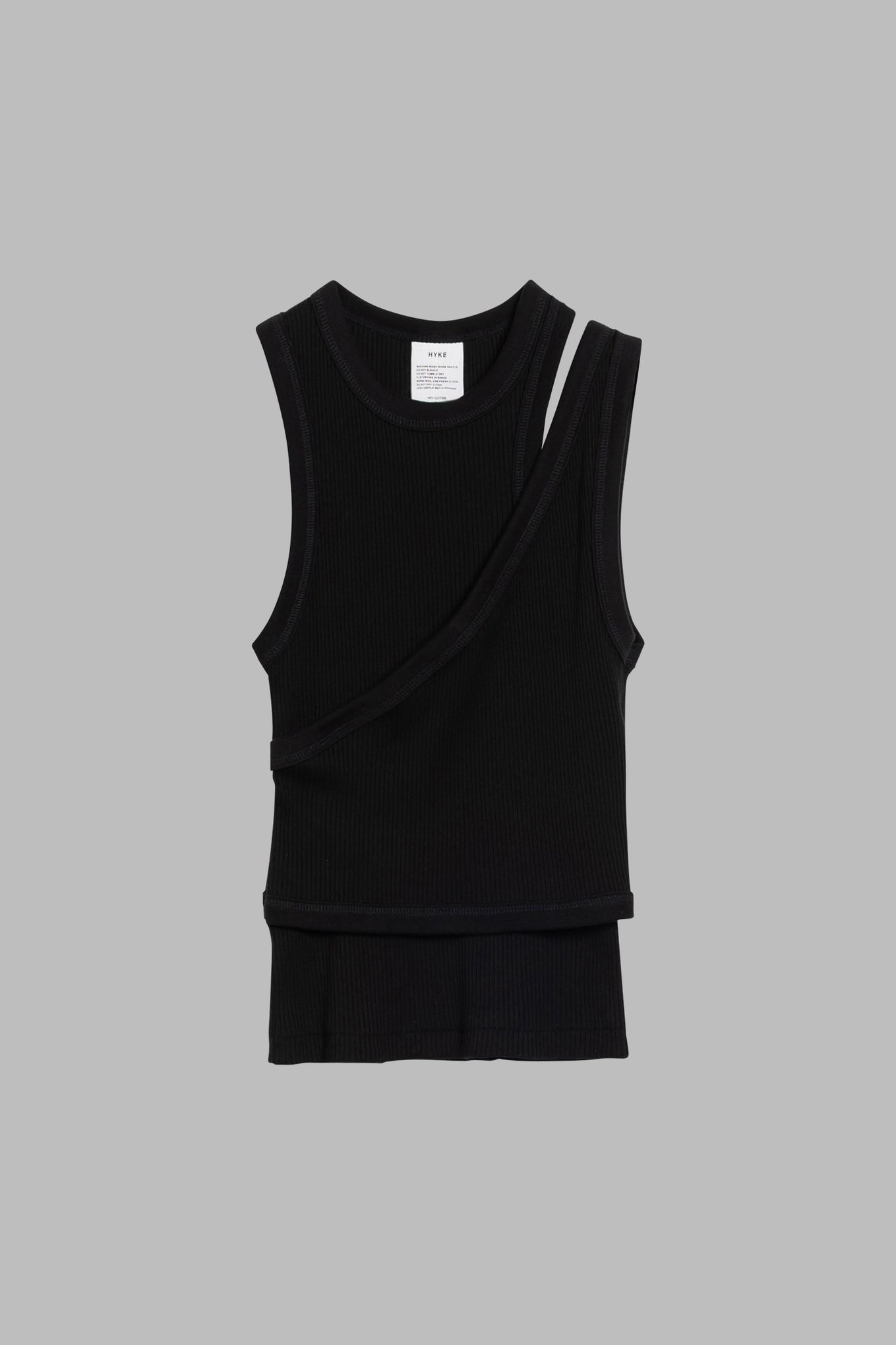 DOUBLE SHOULDER TANK TOP – HYKE ONLINE STORE