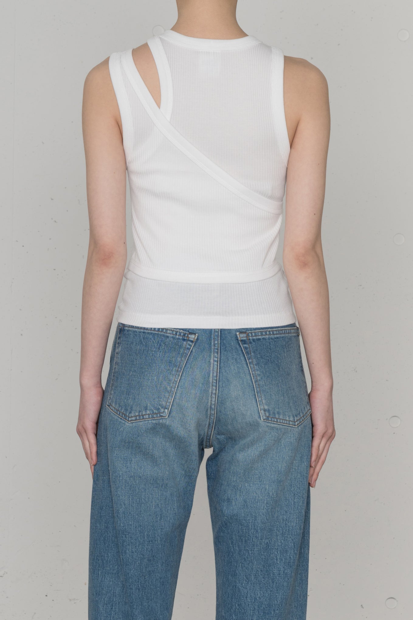 HYKE DOUBLE SHOULDER TANK TOP タンクトップ HYKE【ハイク】DOUBLE SHOULDER TANK TOP (12375) | glamour online